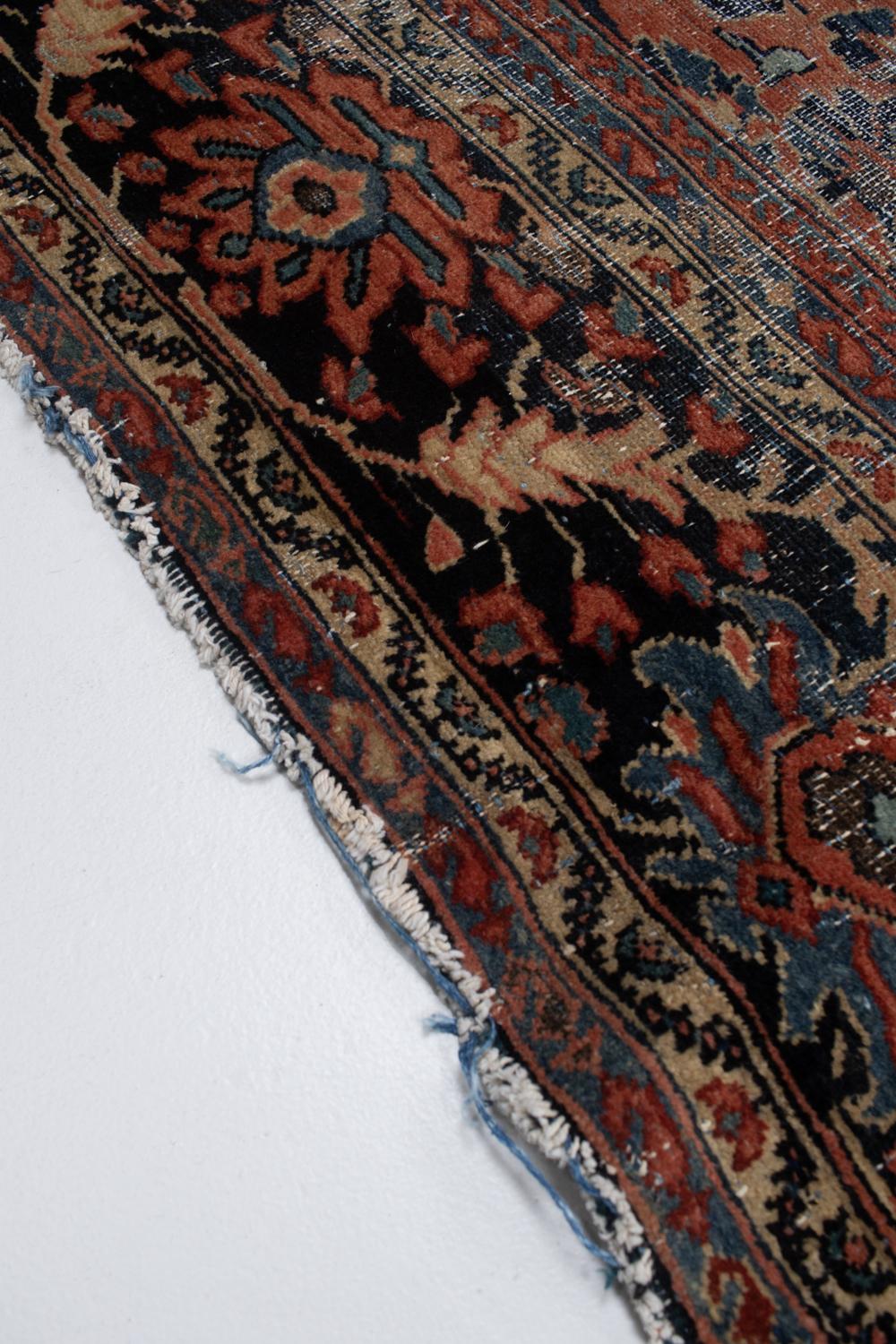 Antique Persian Lilihan Rug For Sale 3