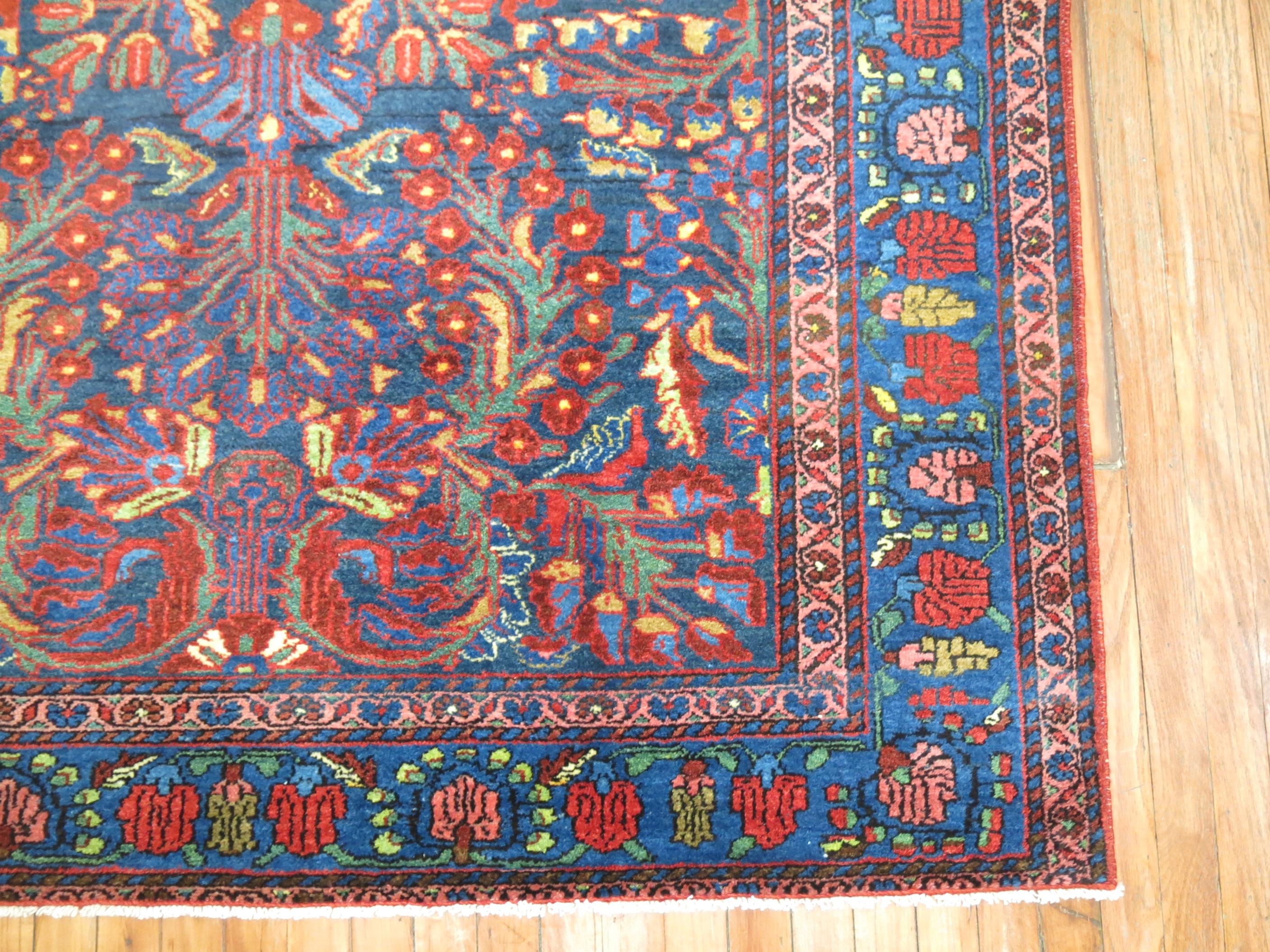 Hand-Knotted Antique Persian Lilihan Rug For Sale