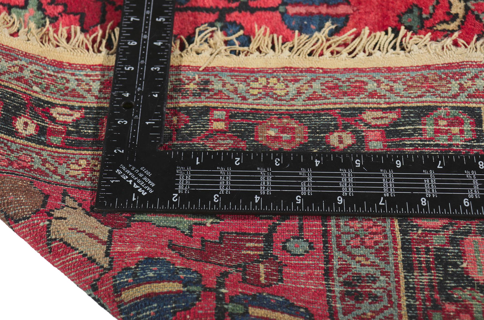 Hand-Knotted Antique Persian Lilihan Rug For Sale