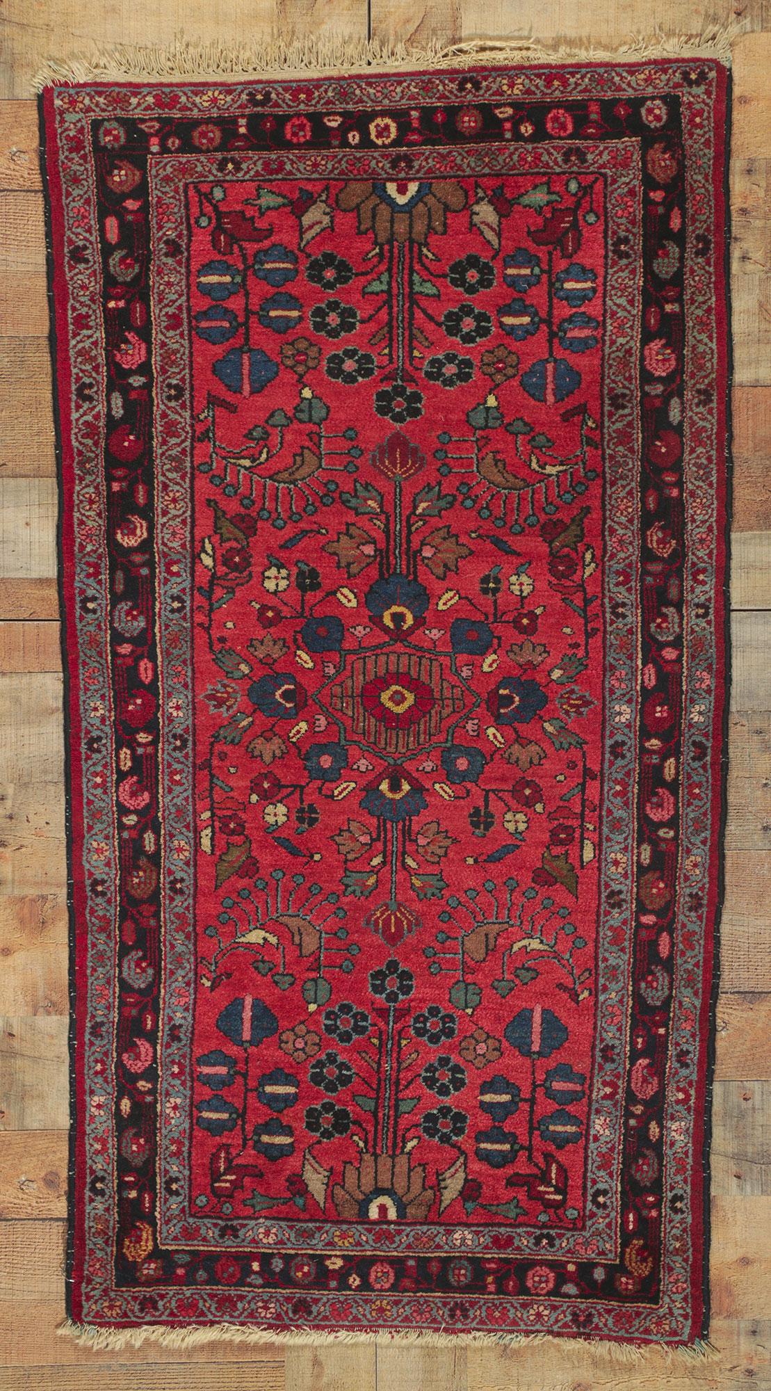 Antique Persian Lilihan Rug In Good Condition For Sale In Dallas, TX