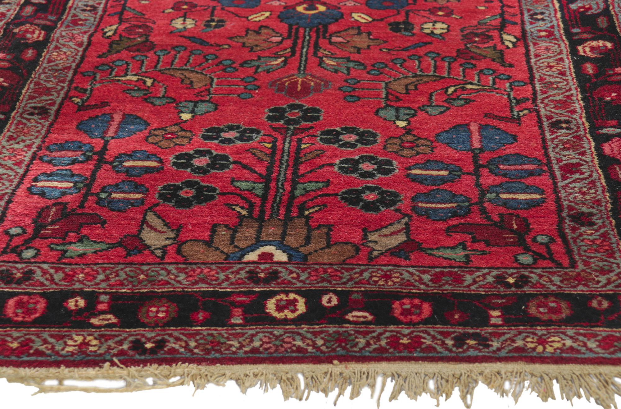 20th Century Antique Persian Lilihan Rug For Sale