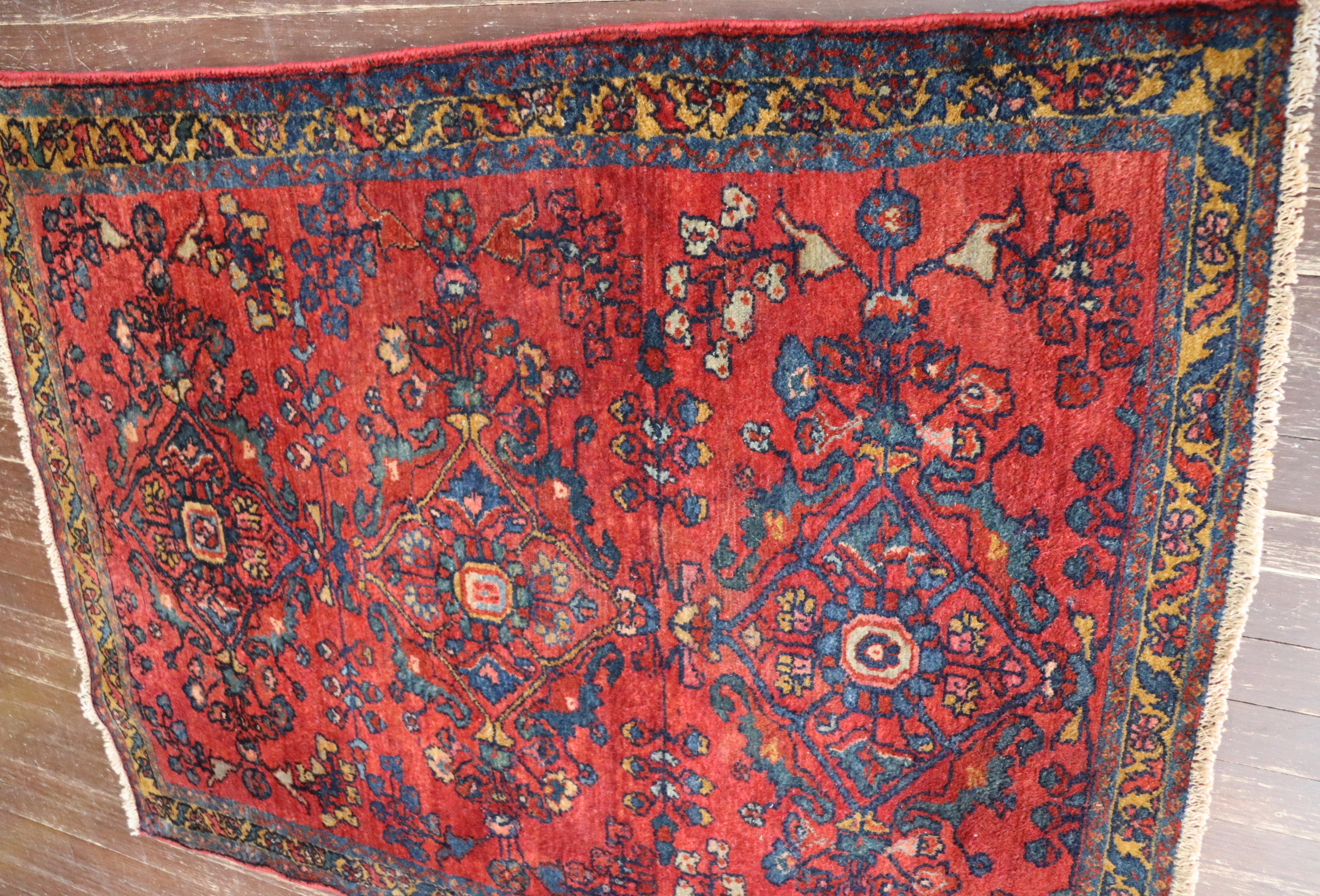 20th Century Antique Persian Lilihan Rug, 3'6