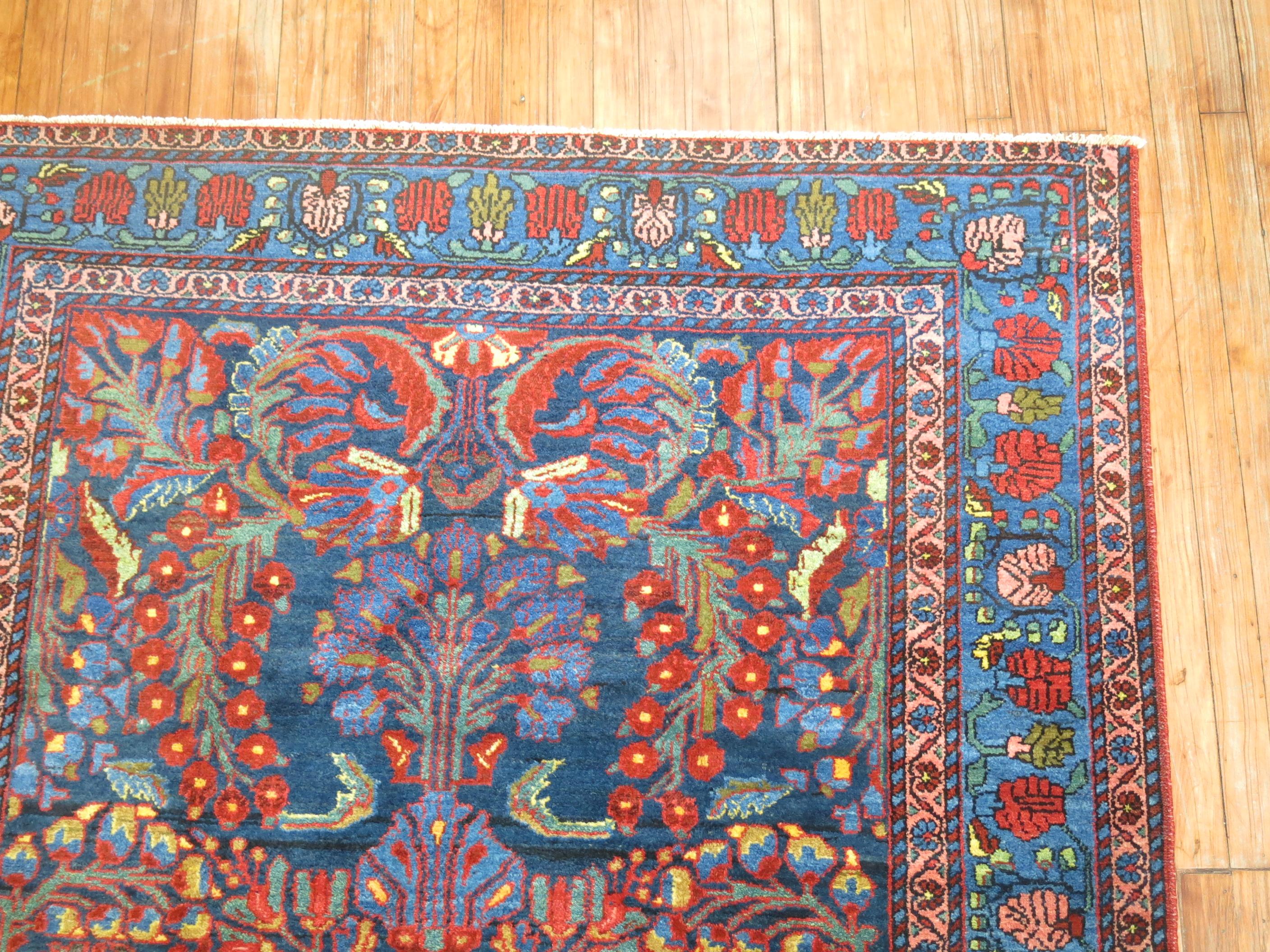 Wool Antique Persian Lilihan Rug For Sale