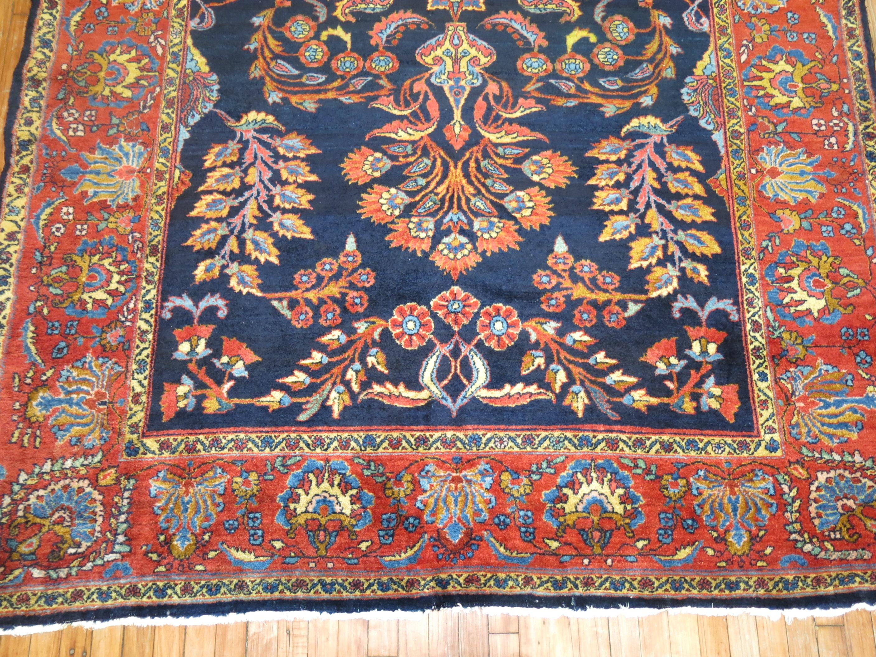Antique Persian Lilihan Rug For Sale 2