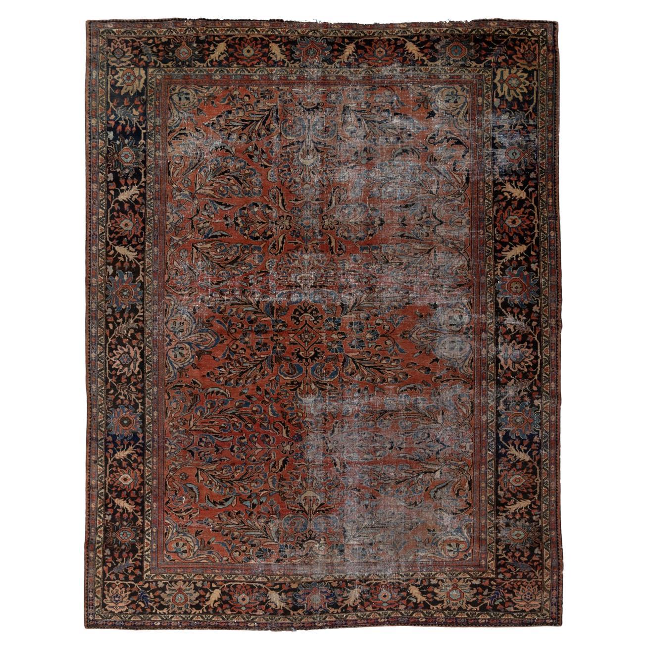 Antique Persian Lilihan Rug For Sale