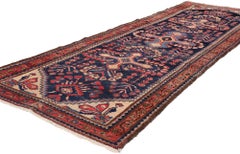 Antique Persian Lilihan Rug Runner, 03'06 x 10'08