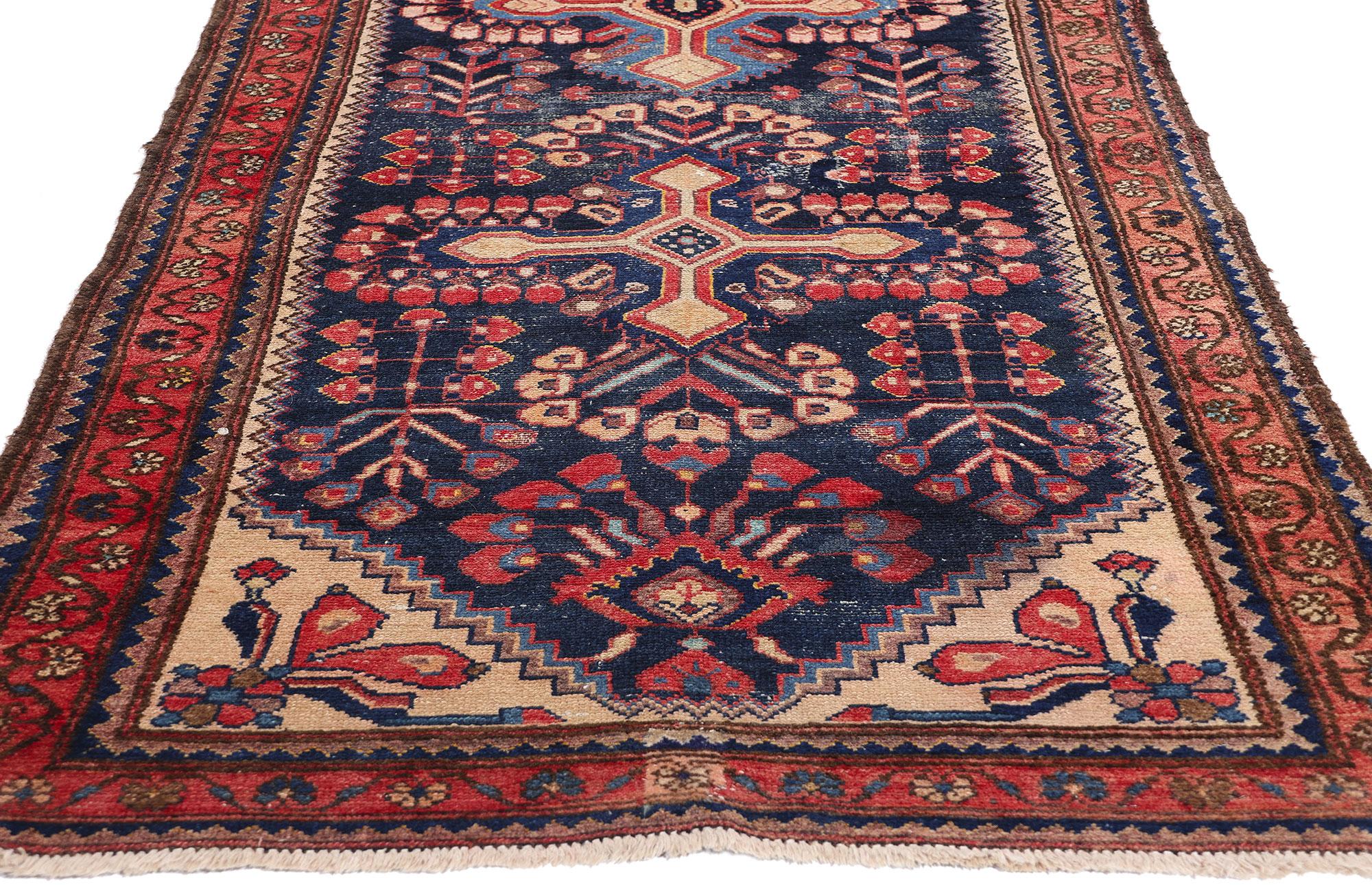 Antiker persischer Lilihan-Teppich Läufer, 03'06 x 10'08 (Persisch) im Angebot