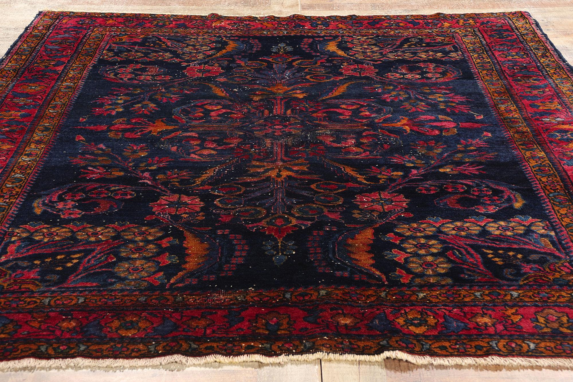 Antique Persian Lilihan Rug with Old World Victorian Renaissance Style For Sale 1