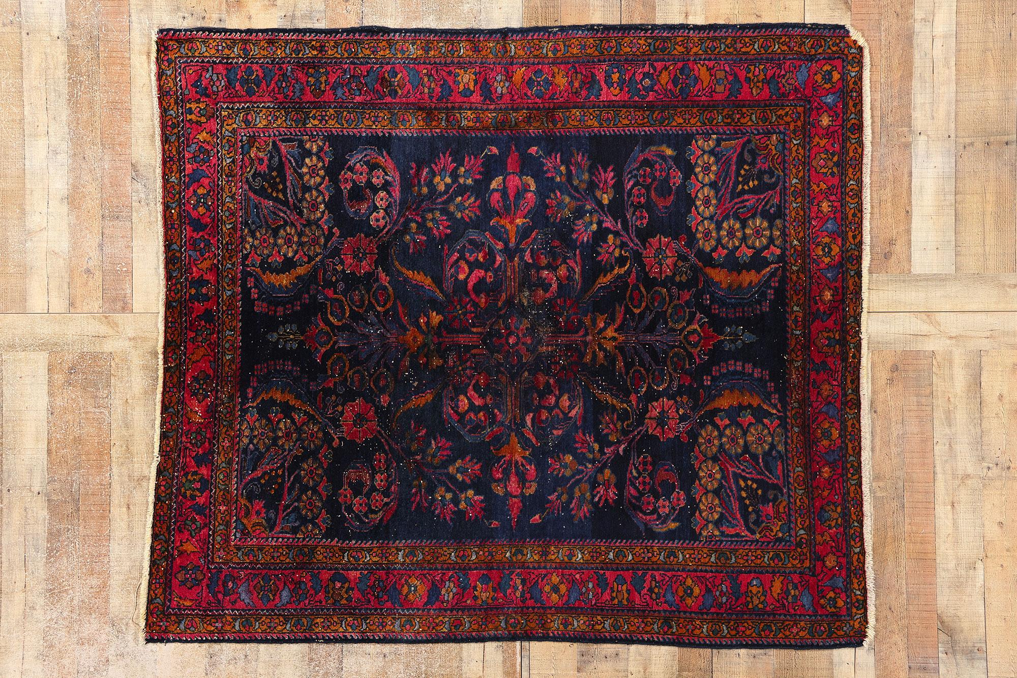 Antique Persian Lilihan Rug with Old World Victorian Renaissance Style For Sale 2