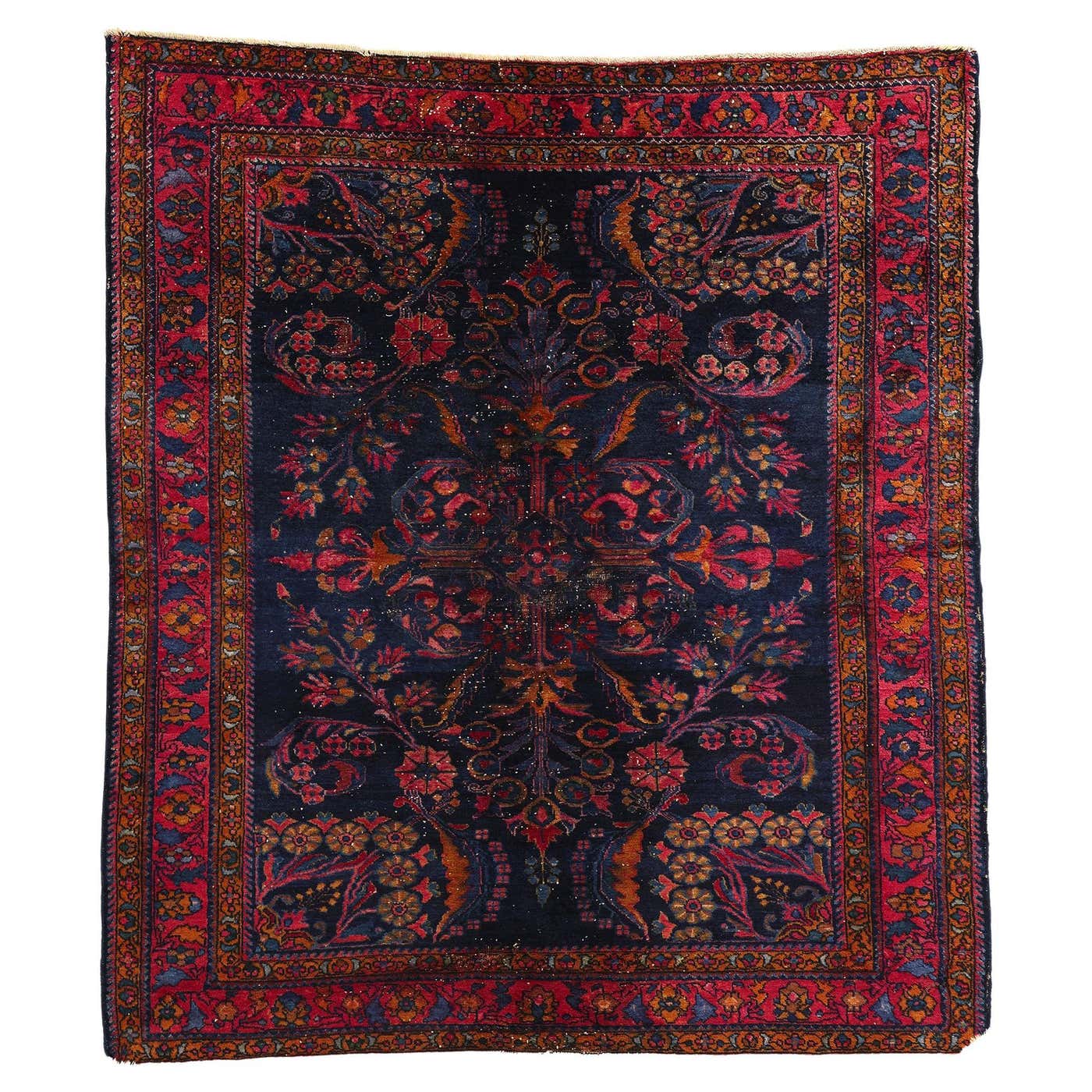 Antique Persian Lilihan Rug with Old World Victorian Renaissance Style ...