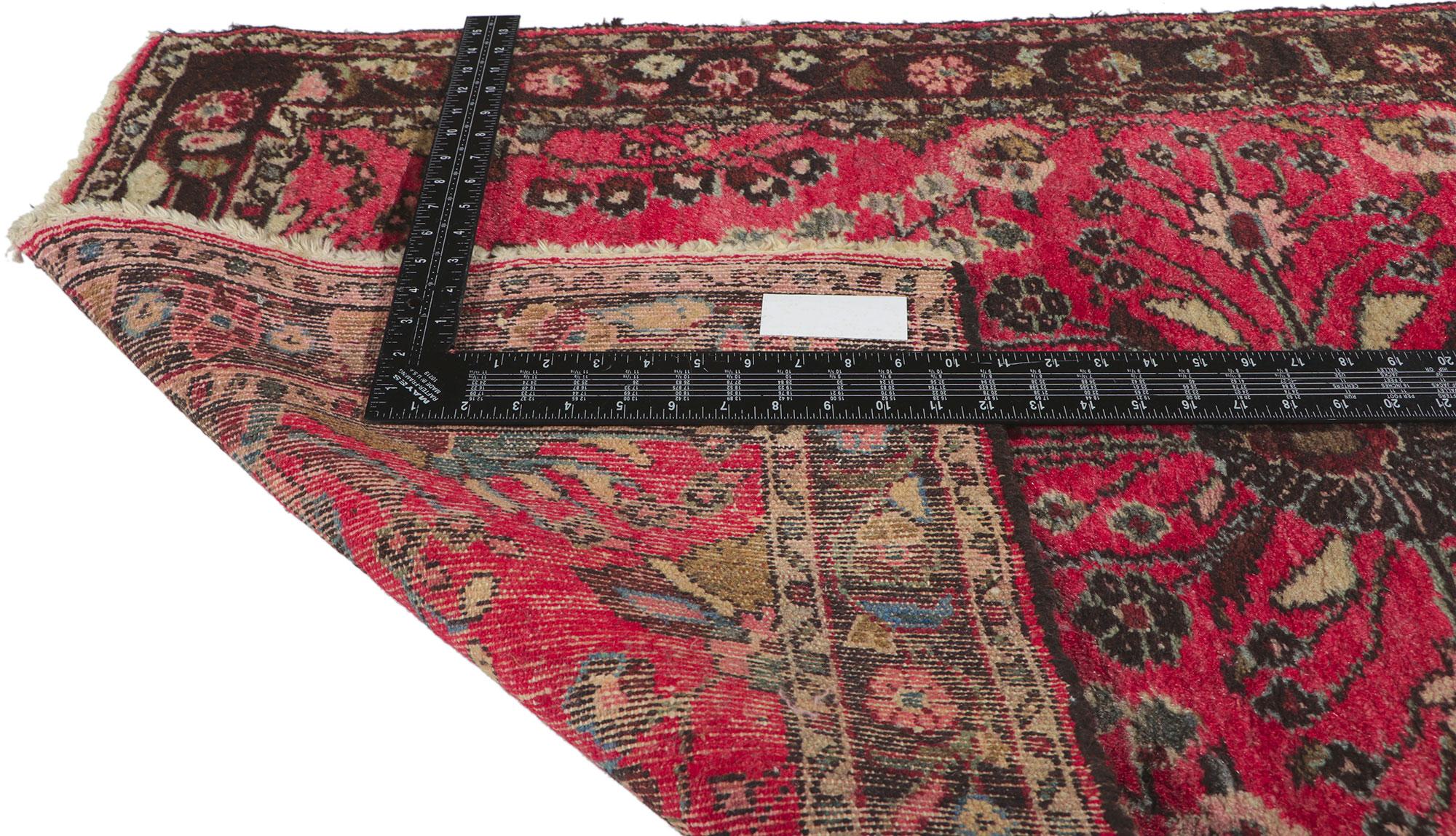 Hand-Knotted Antique Persian Lilihan Runner For Sale