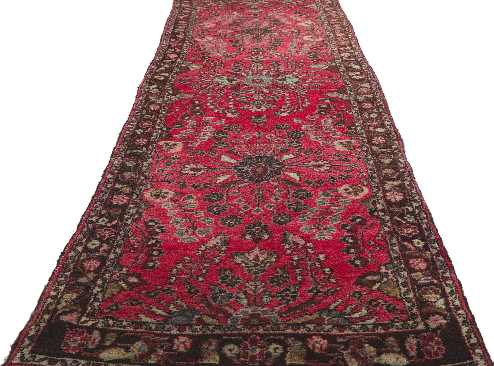 Antique Persian Lilihan Runner In Good Condition For Sale In Dallas, TX