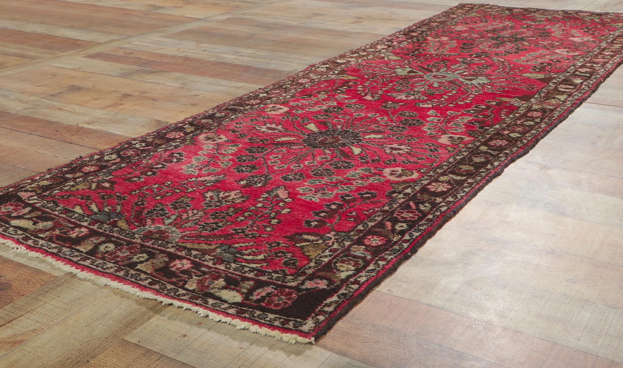 Tapis de couloir persan ancien Lilihan Bon état - En vente à Dallas, TX