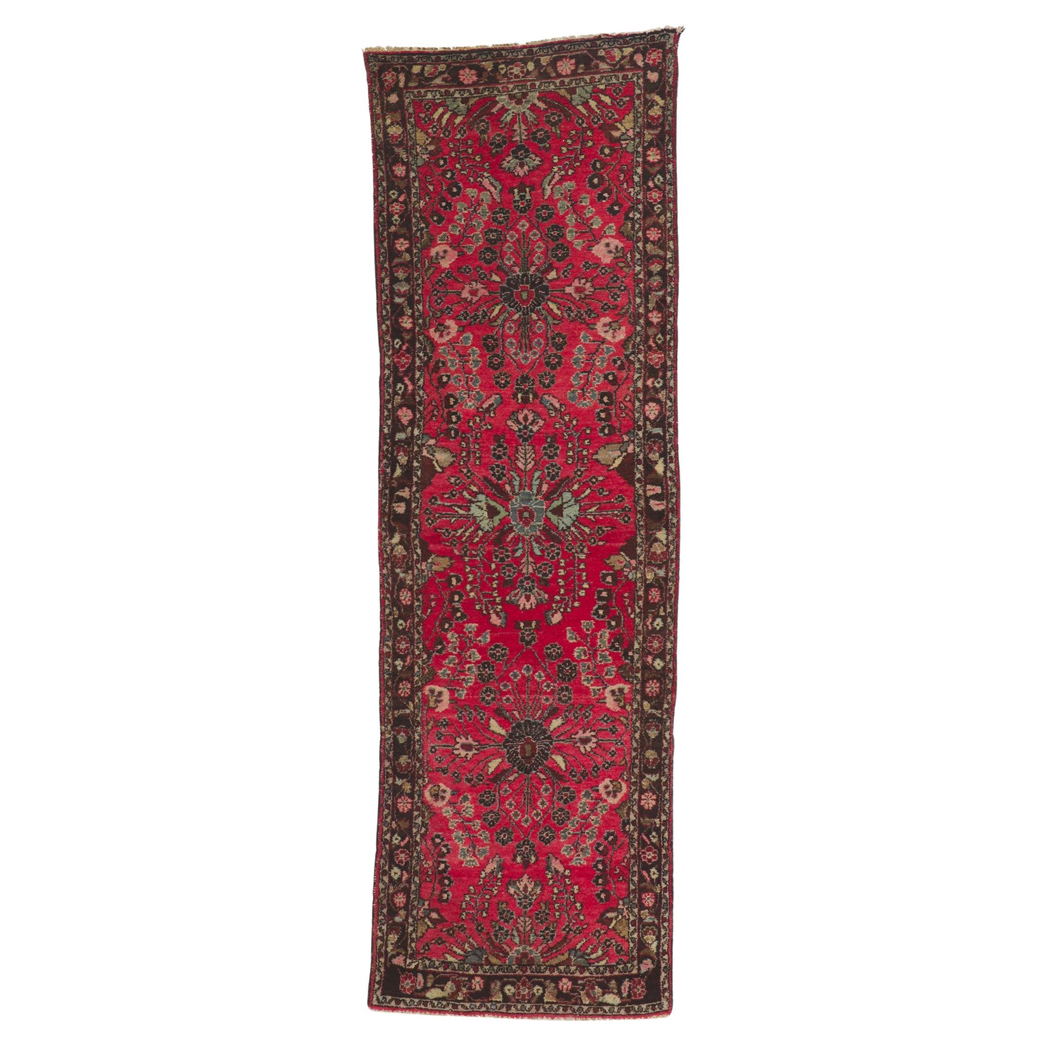 Antique Persian Lilihan Runner For Sale