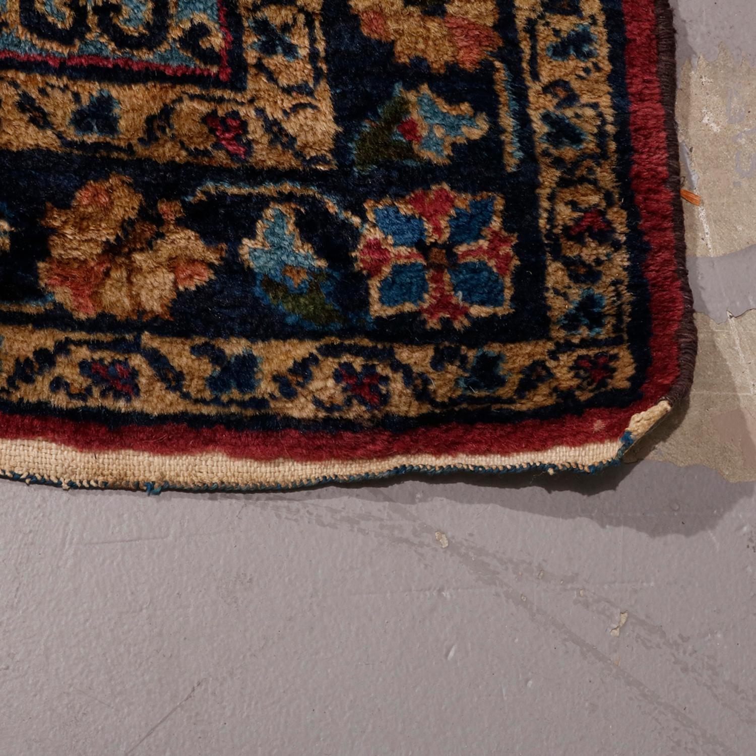 An antique Persian Lilihan Sarouk oriental rug offers central medallion with all-over scroll, foliate and floral decoration, circa 1930.

***DELIVERY NOTICE – Due to COVID-19 we are employing NO-CONTACT PRACTICES in the transfer of purchased items. 