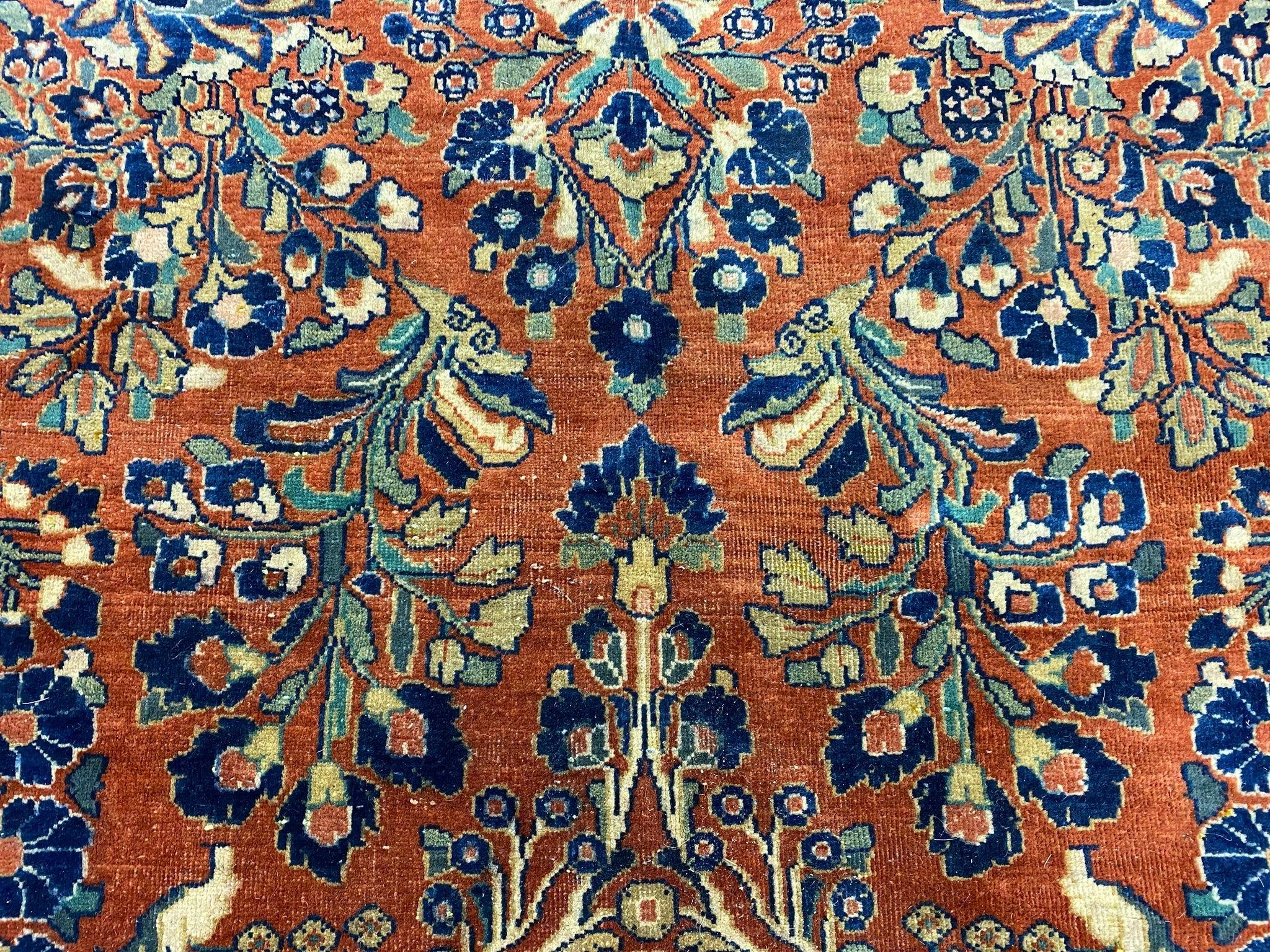 Antique Persian Lilihan Sarouk Rug - 11'-9