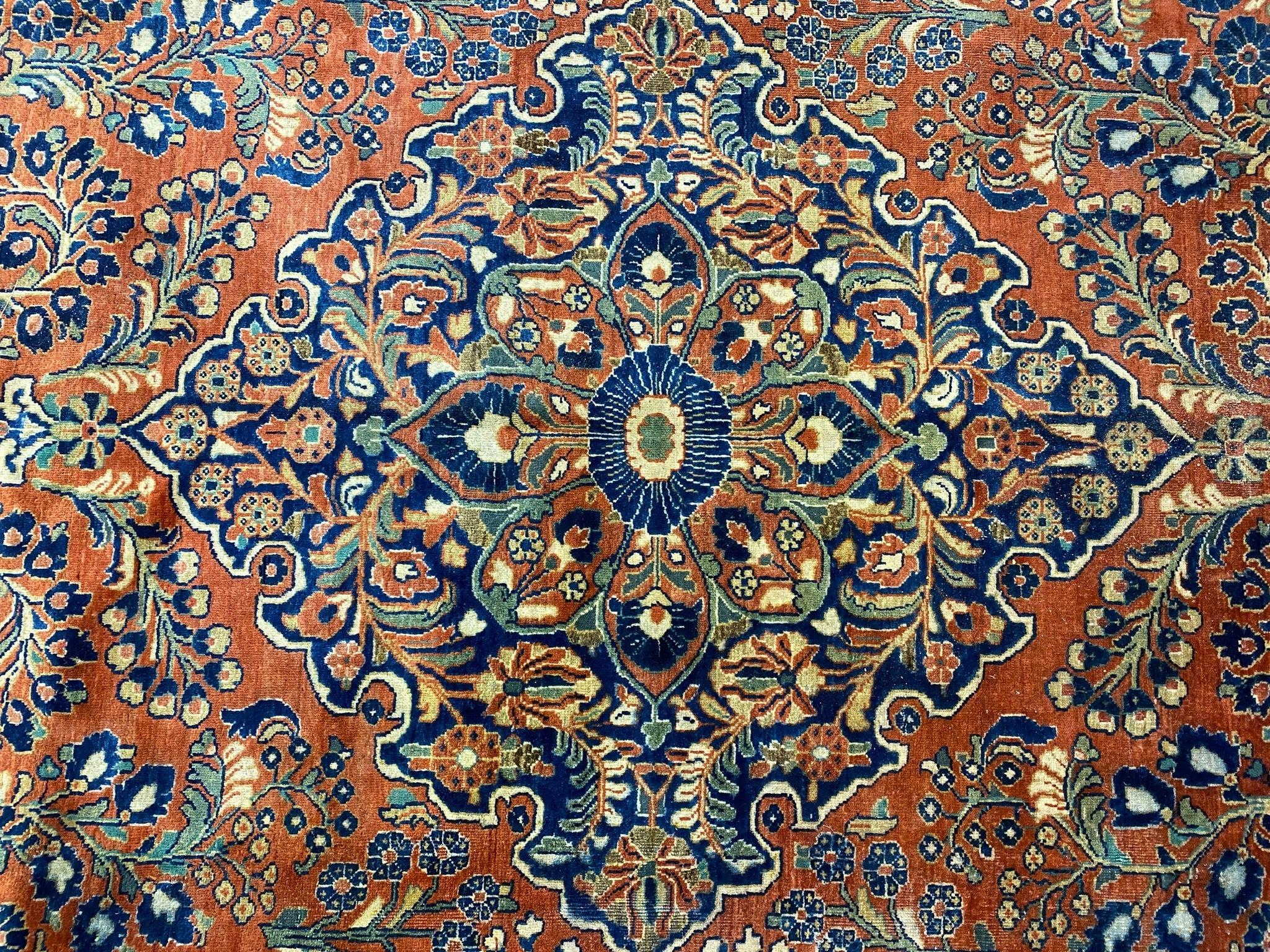 Antiker persischer Lilihan Sarouk-Teppich aus Sarouk - 11'-9