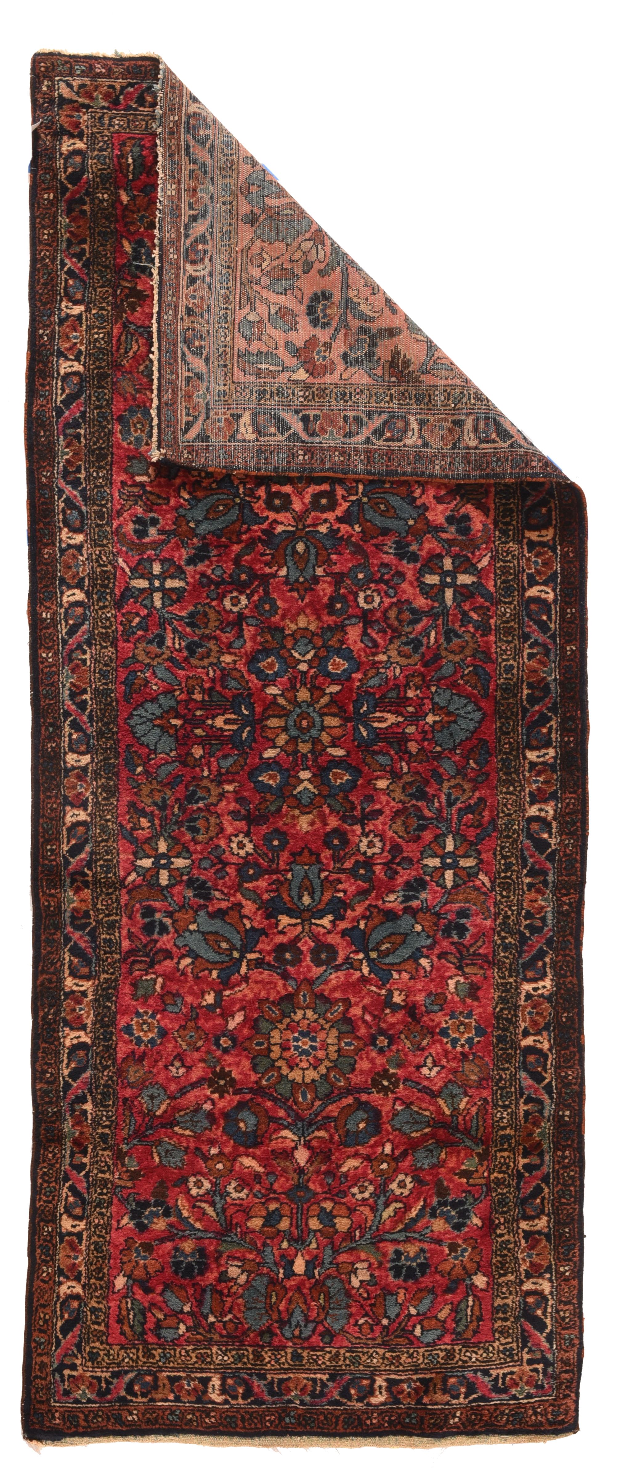 Asian Antique Persian Lilihan Area Rug