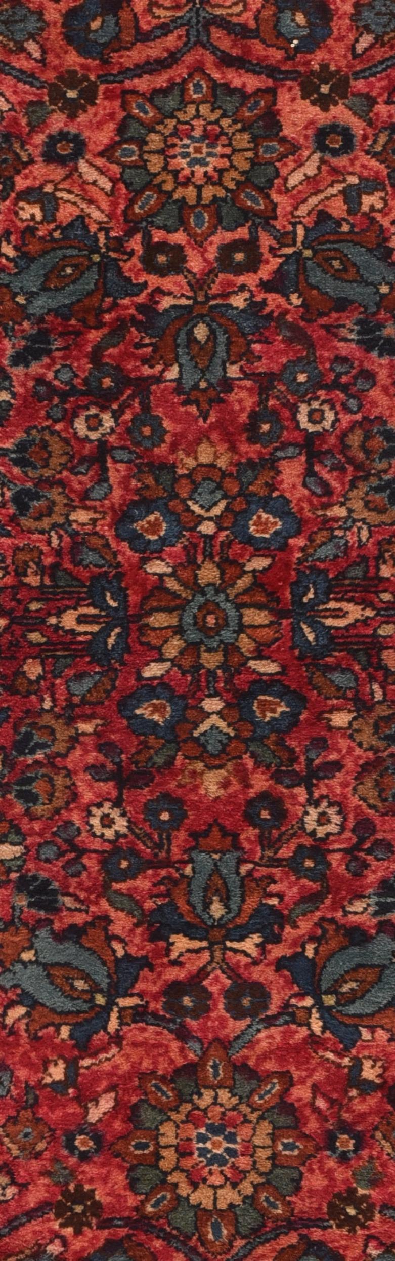 Antique Persian Lilihan Area Rug In Good Condition In New York, NY