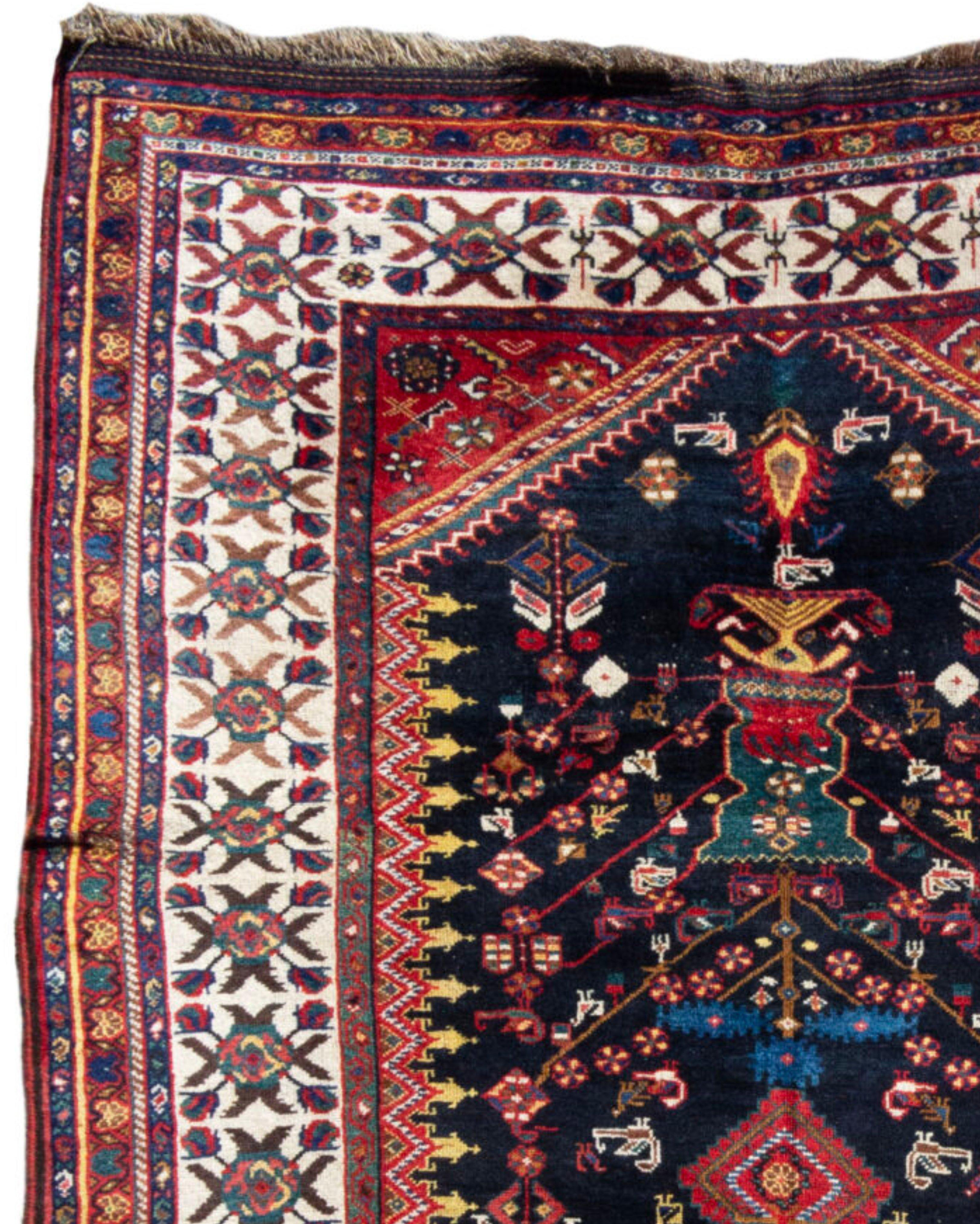 Antique Persian Luri Long Rug, Late 19th Century In Excellent Condition For Sale In San Francisco, CA