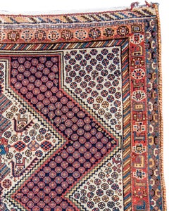 Antique Persian Luri Rug, 19th Century