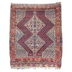 Antique Persian Luri Rug, 19th Century