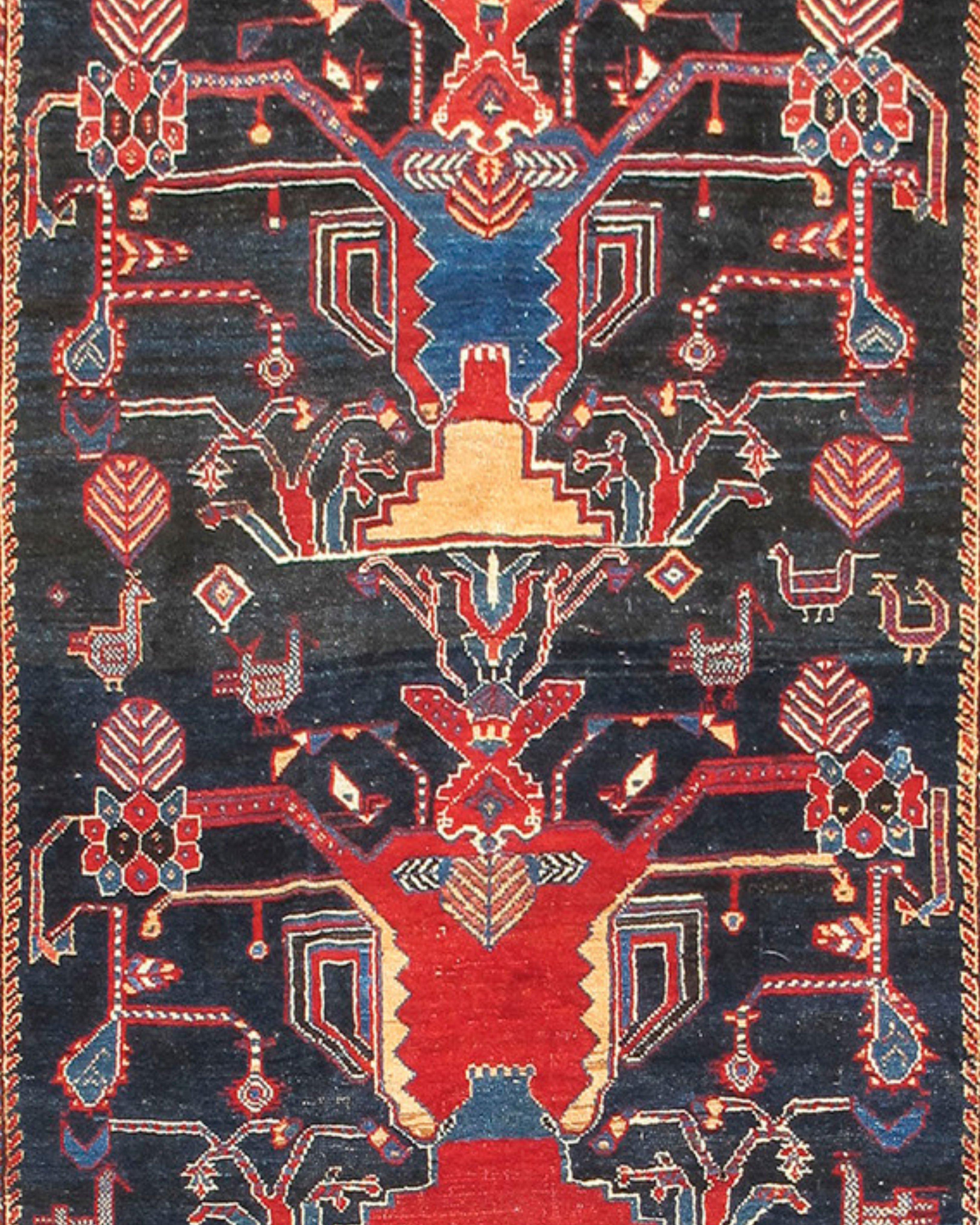 Antique Persian Luri Rug, c. 1900

Additional Information:
Dimensions: 6'0