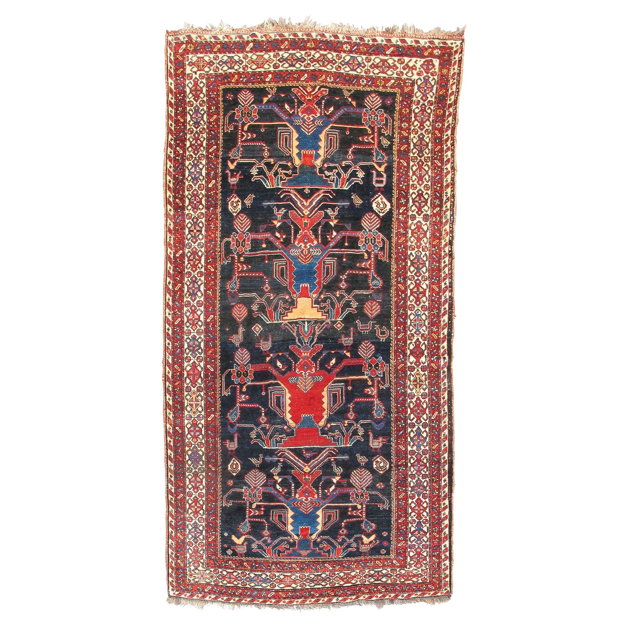 Antique Persian Luri Rug, c. 1900 For Sale