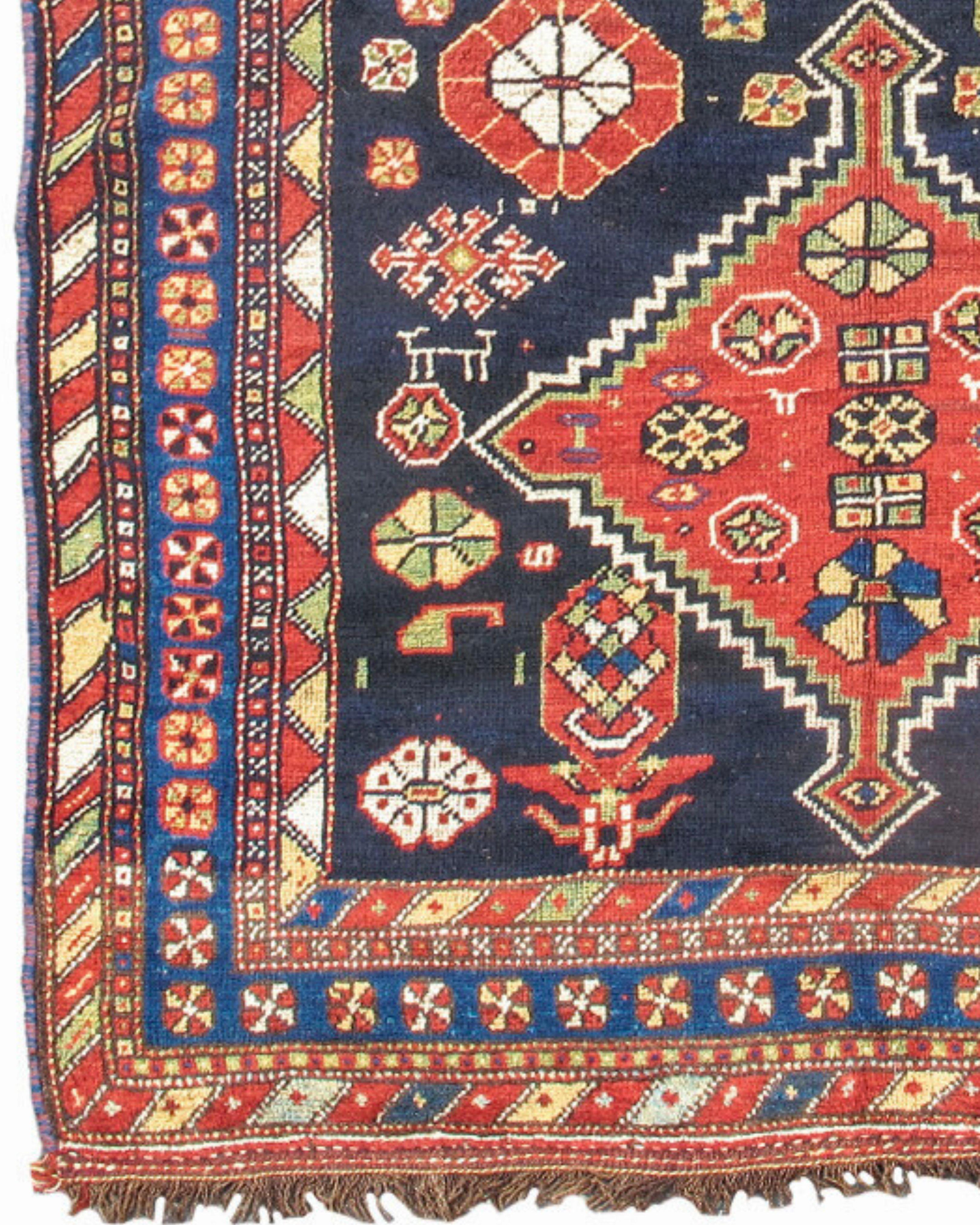 Antique Persian Luri Rug, Late 19th Century For Sale 1