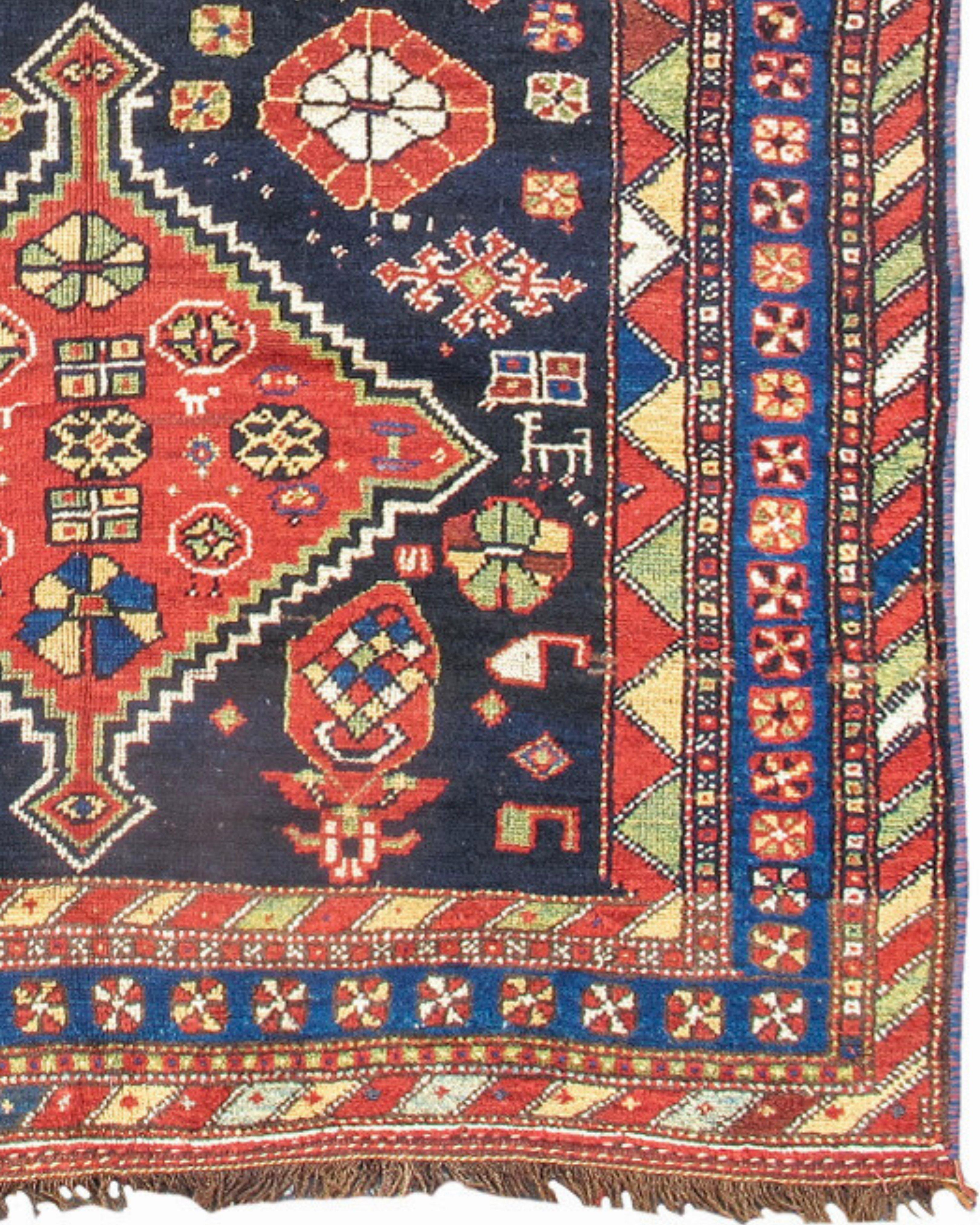 Antique Persian Luri Rug, Late 19th Century For Sale 2