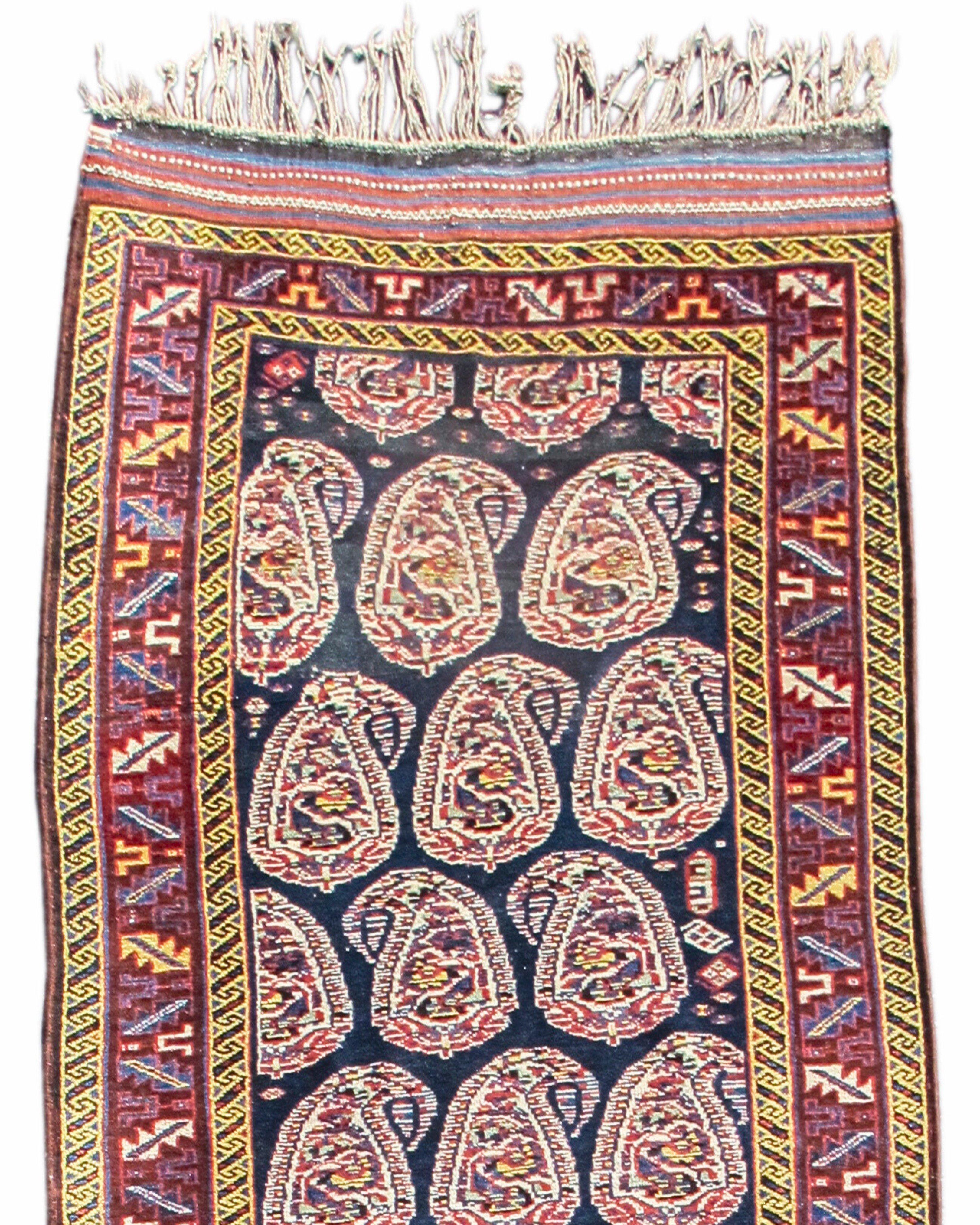 Antique Persian Luri Runner, c. 1900 In Excellent Condition For Sale In San Francisco, CA