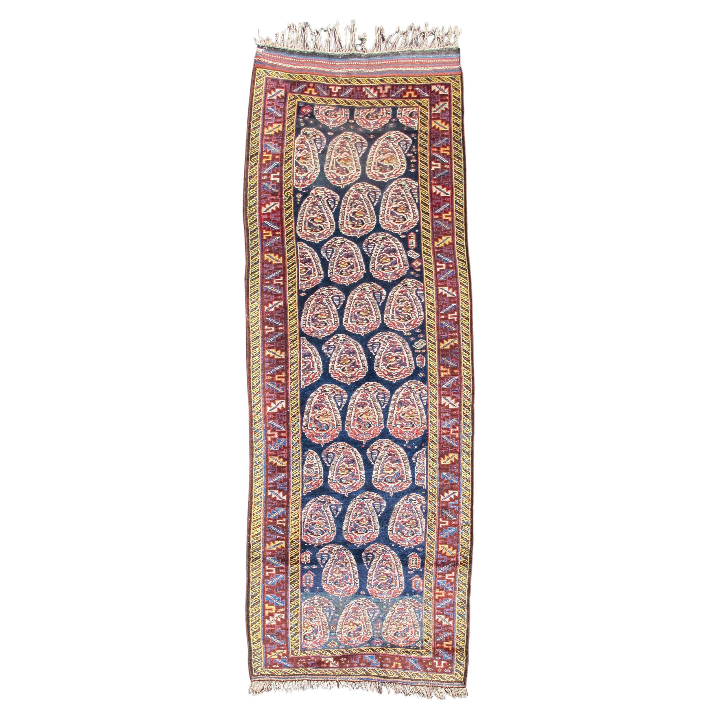 Antique Persian Luri Runner, c. 1900 For Sale
