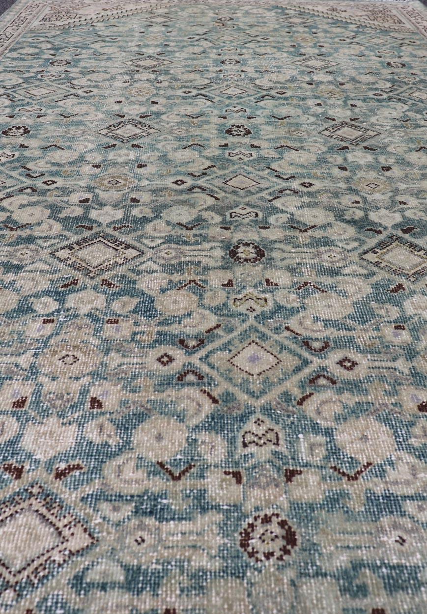 Antiker persischer Mahal-Blumenmotiv im All-Over-Design 5'0 x 10'2 im Angebot 3