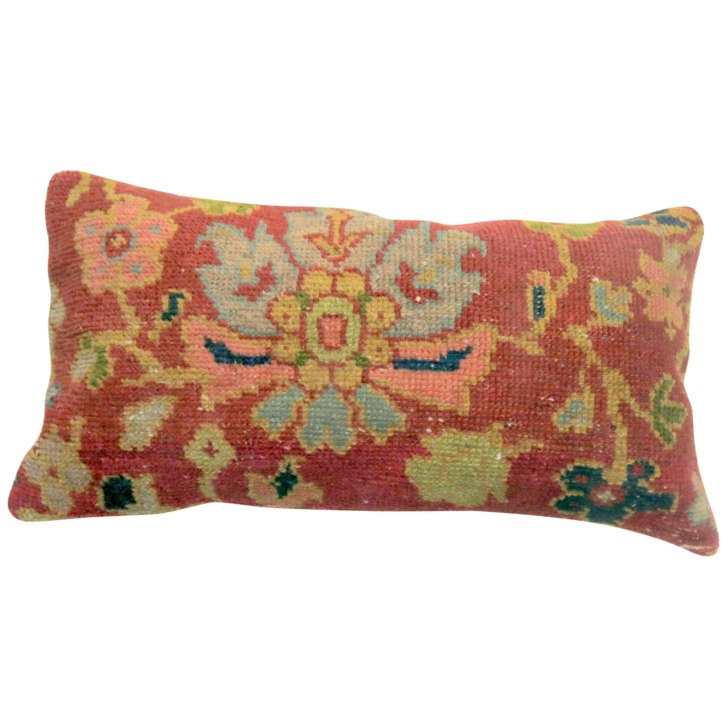 Antique Persian Mahal Bolster Pillow