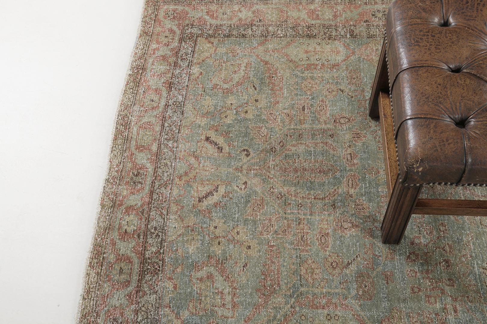 Early 20th Century Antique Persian Mahal by Mehraban Rugs For Sale