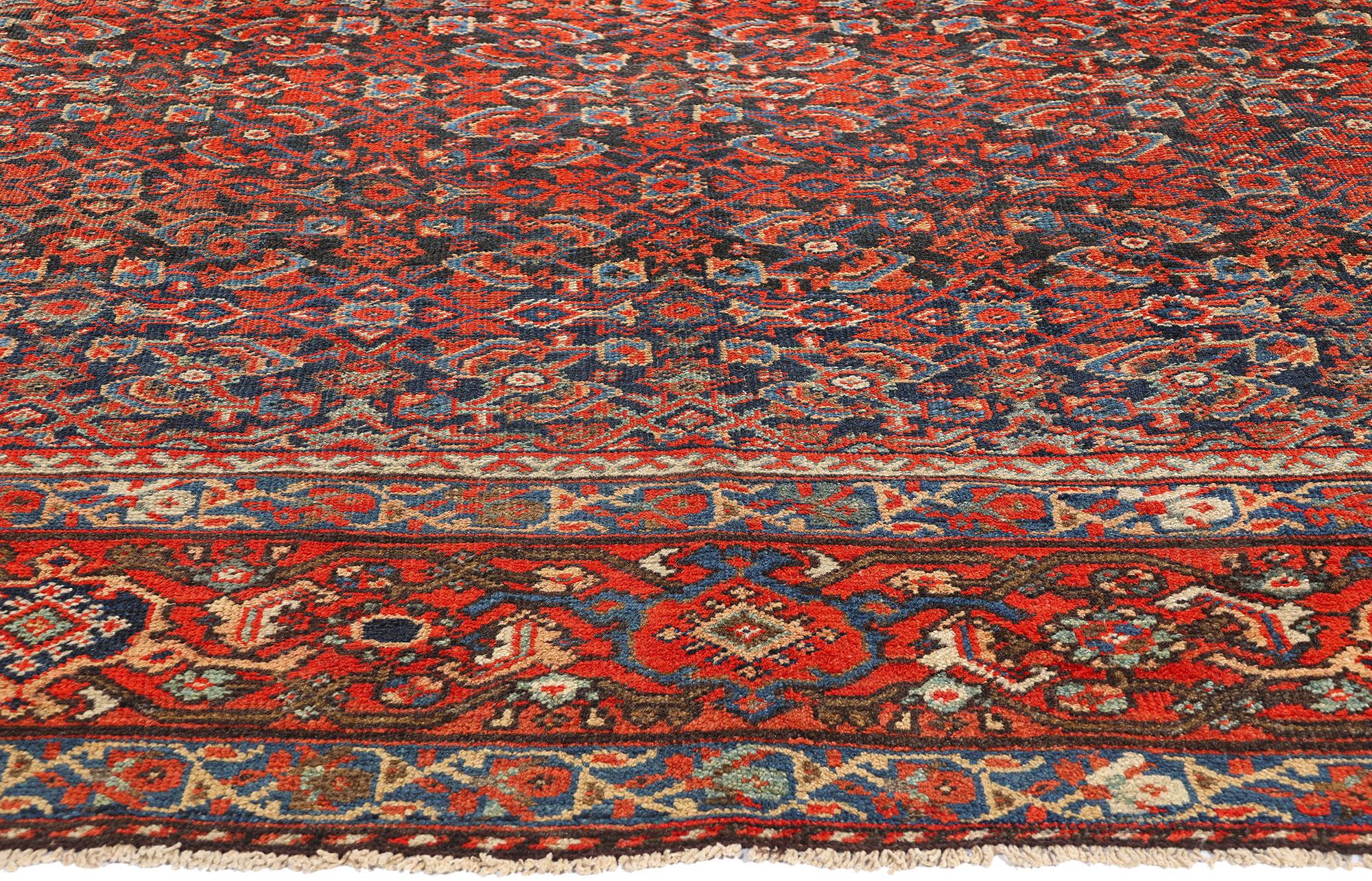 Perse Tapis persan ancien Mahal, 10'01 x 13'10 en vente