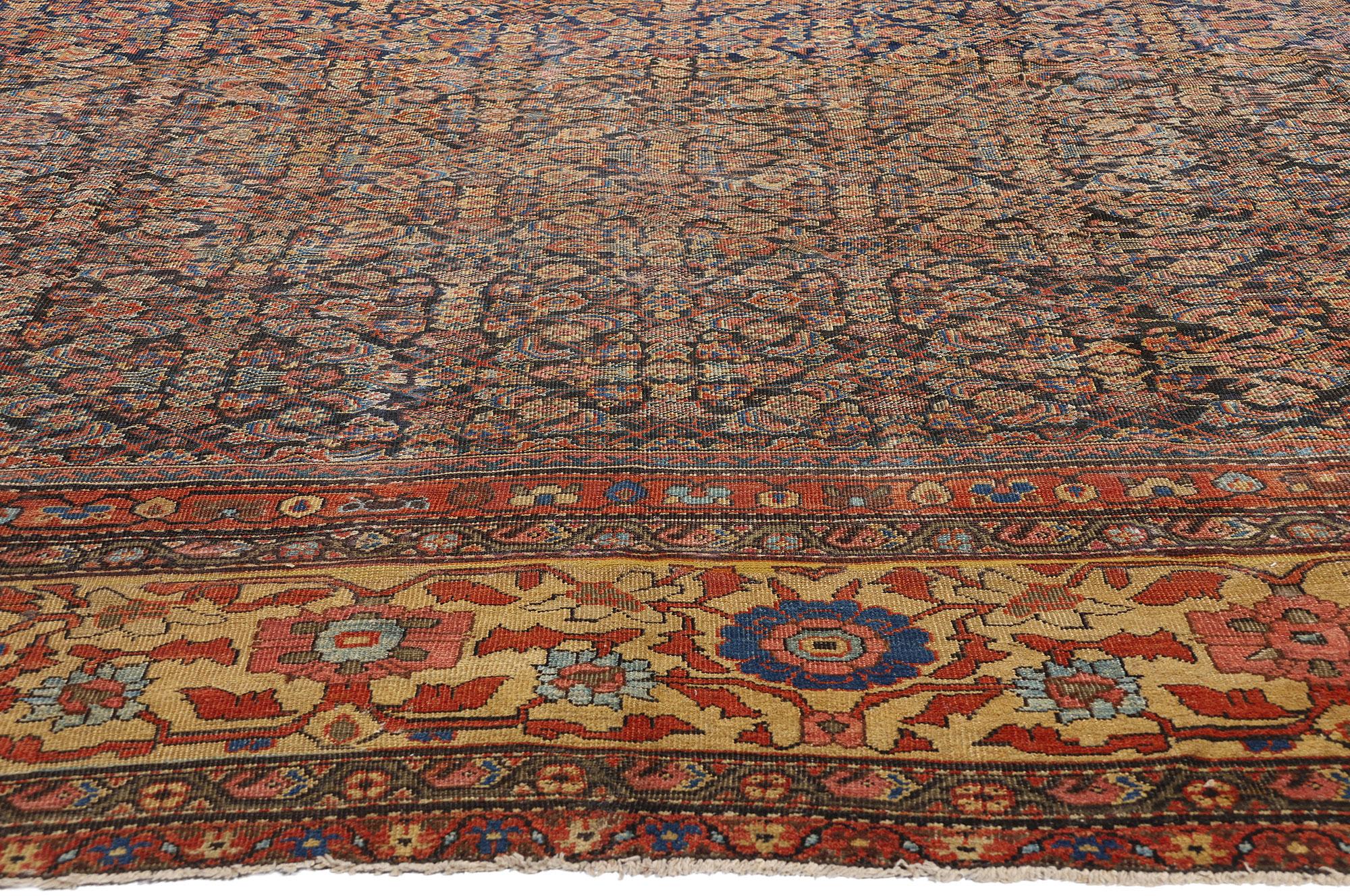Persiano Tappeto persiano Mahal del 1900 con stile moderno in vendita