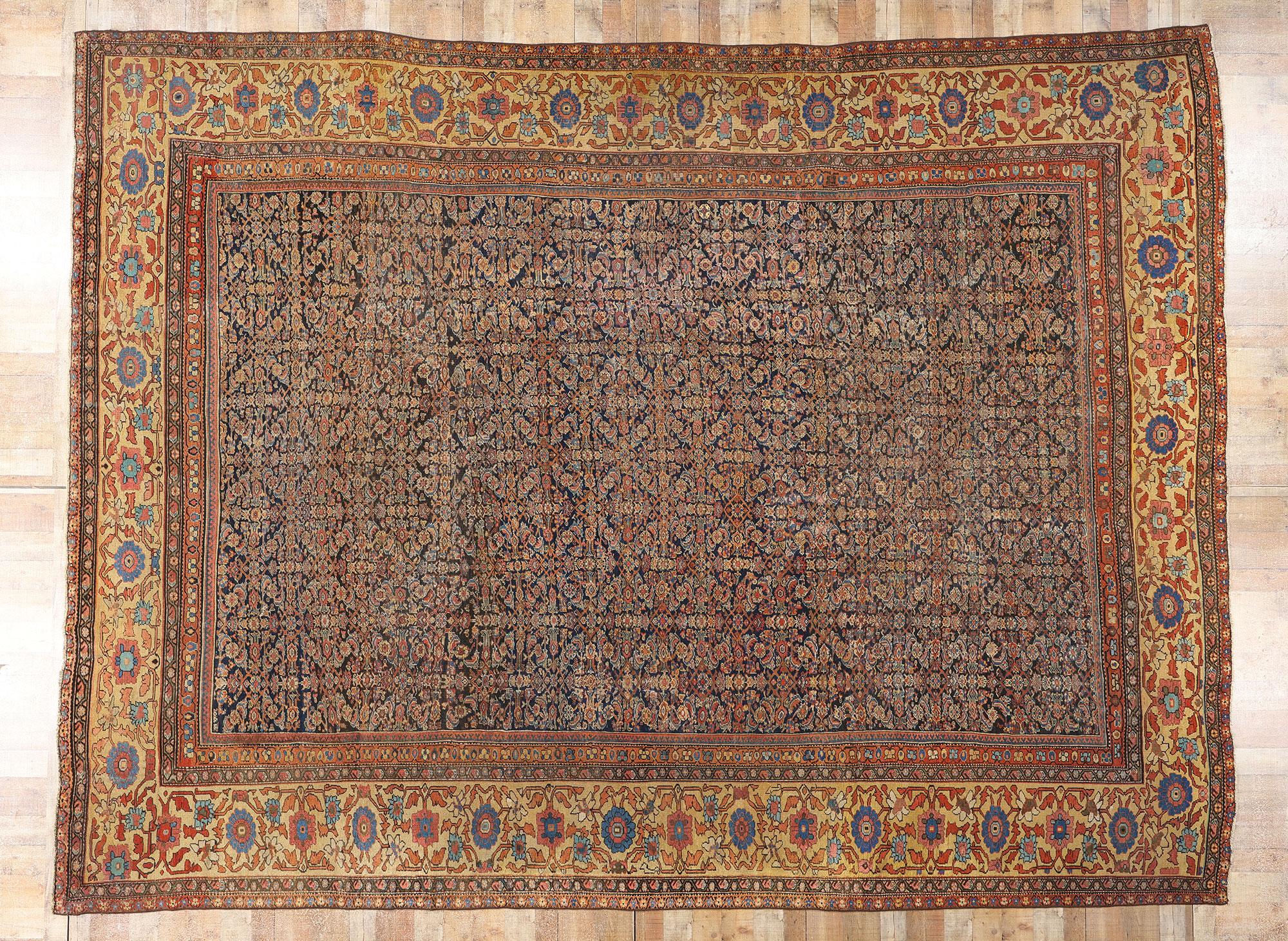 Tappeto persiano Mahal del 1900 con stile moderno in vendita 1