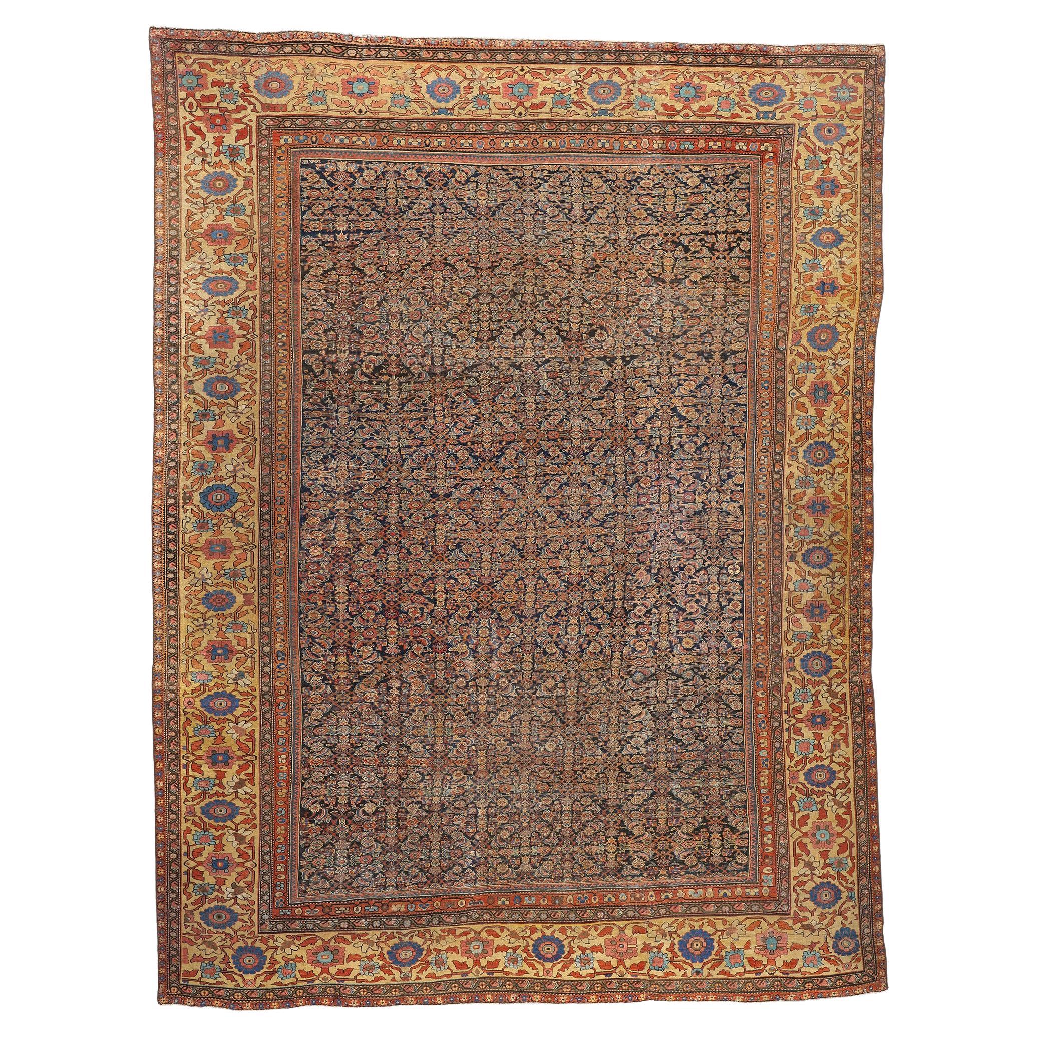 1900’s Persian Mahal Carpet with Modern Style
