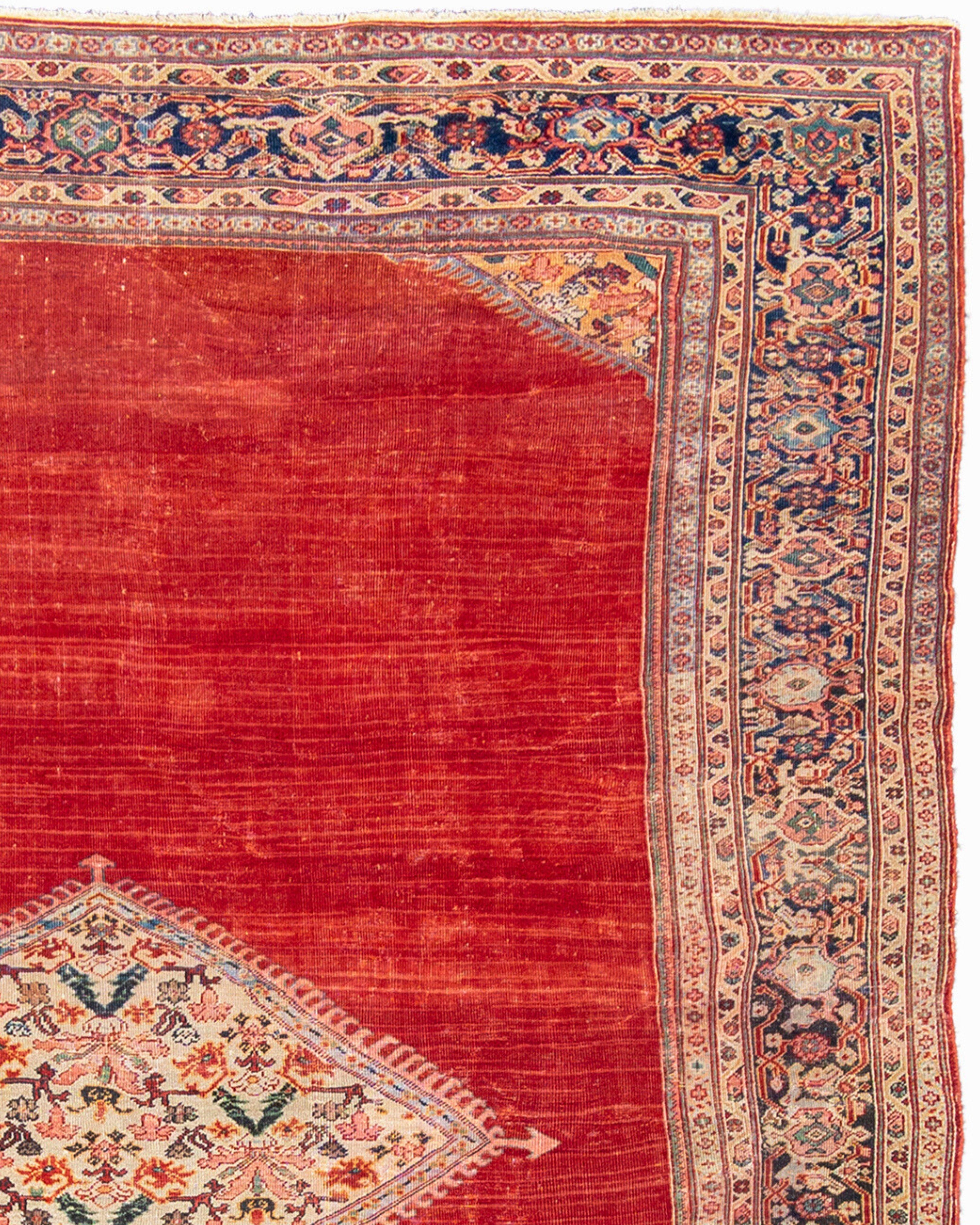 Antiker großer roter persischer Mahal-Teppich, um 1900

Zusätzliche Informationen:
Abmessungen: 9'2