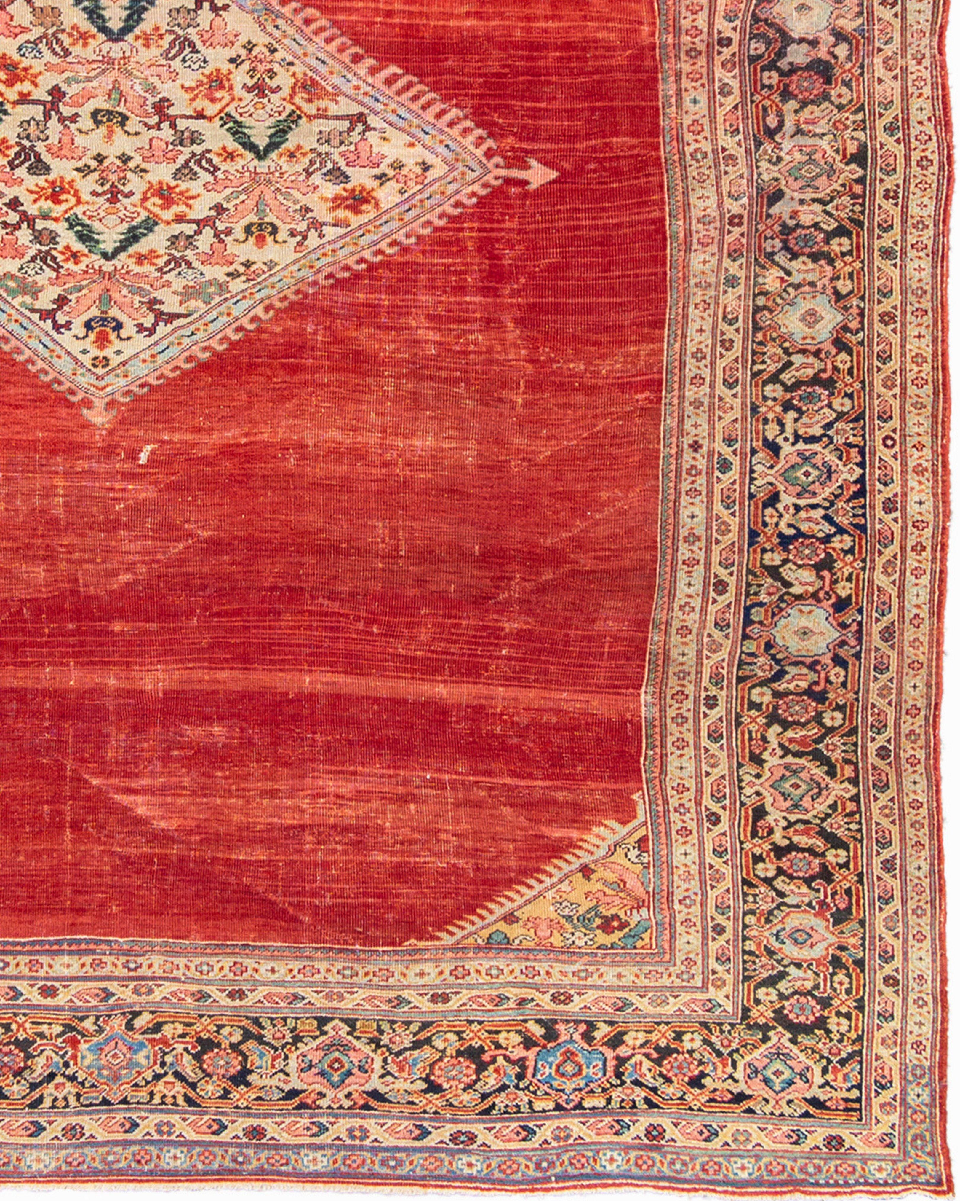Antiker persischer Mahal-Teppich, um 1900 im Zustand „Gut“ im Angebot in San Francisco, CA