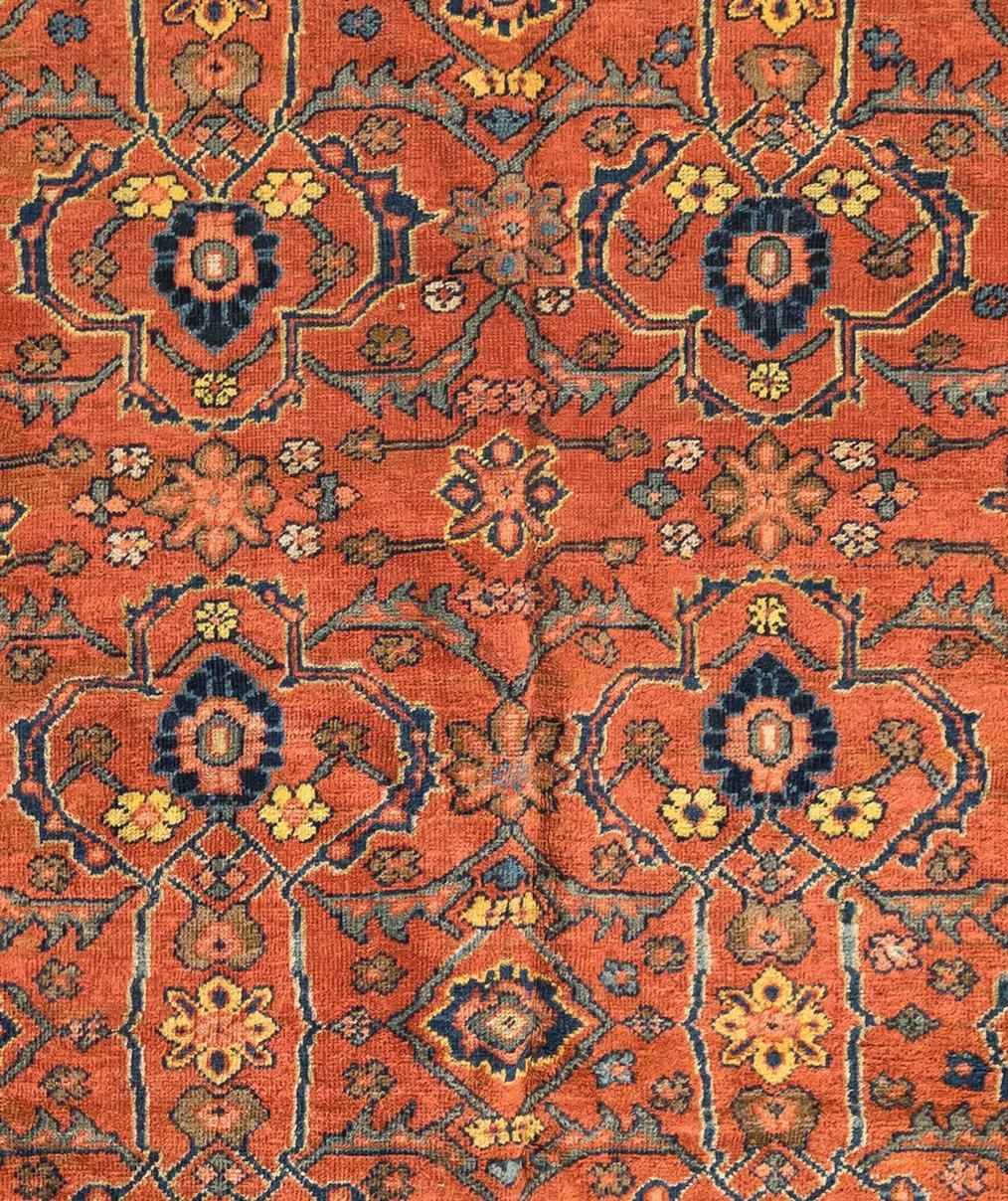 20th Century Antique Persian Rust and Navy Blue Mahal Ziegler Carpet