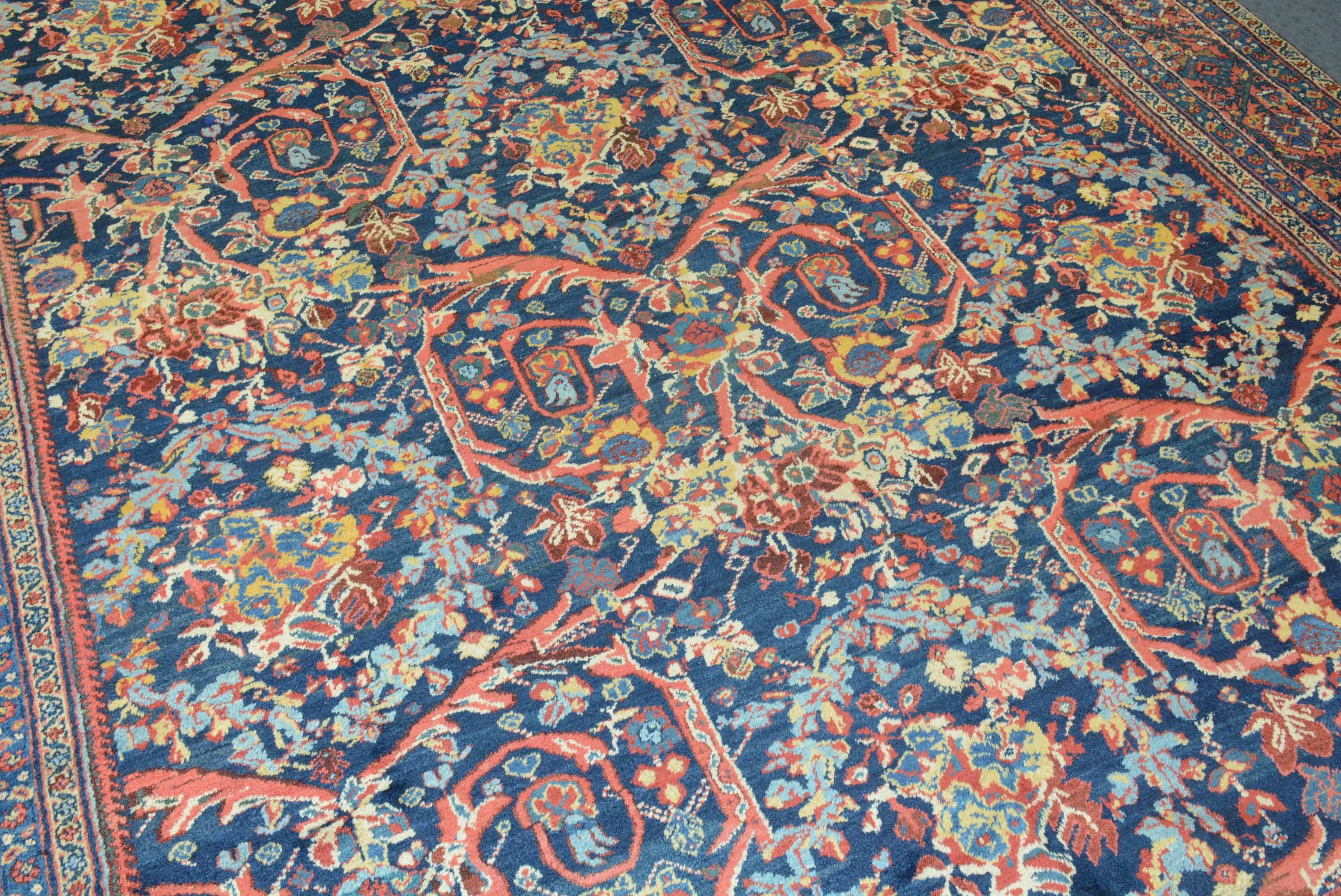 Antique Persian Mahal Carpet For Sale 3
