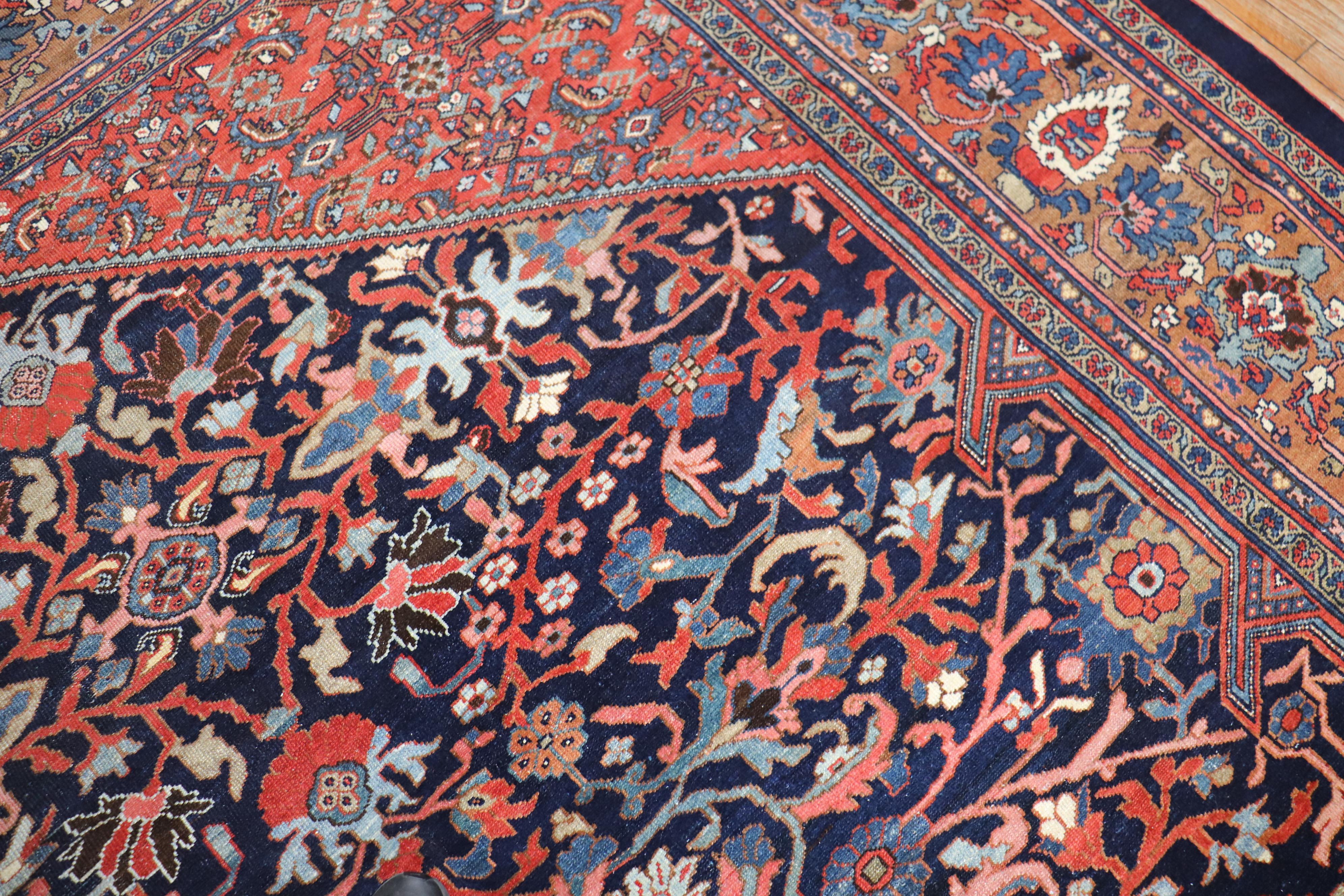Antique Persian Mahal Carpet For Sale 3