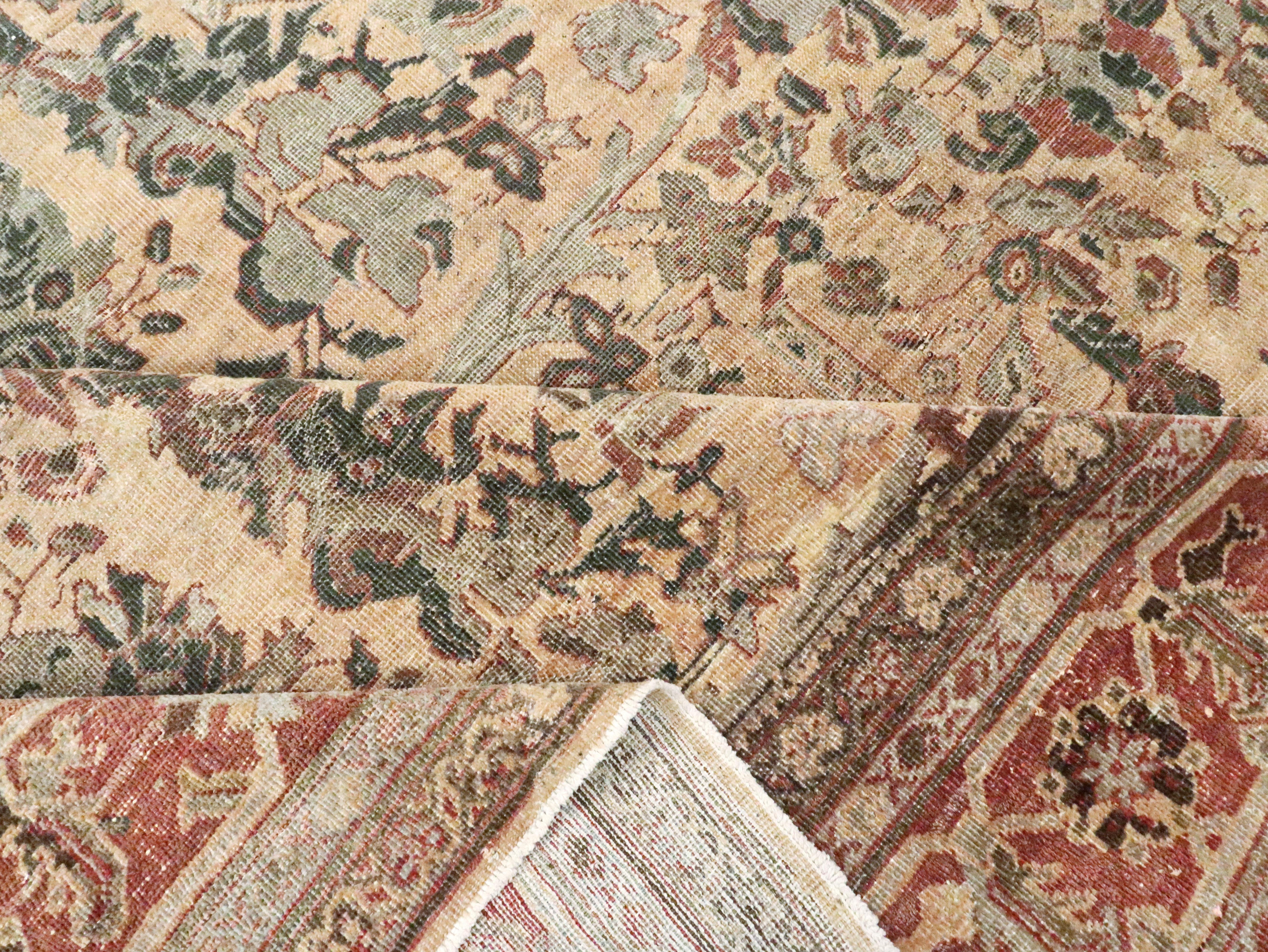 Antique Persian Mahal Carpet For Sale 5