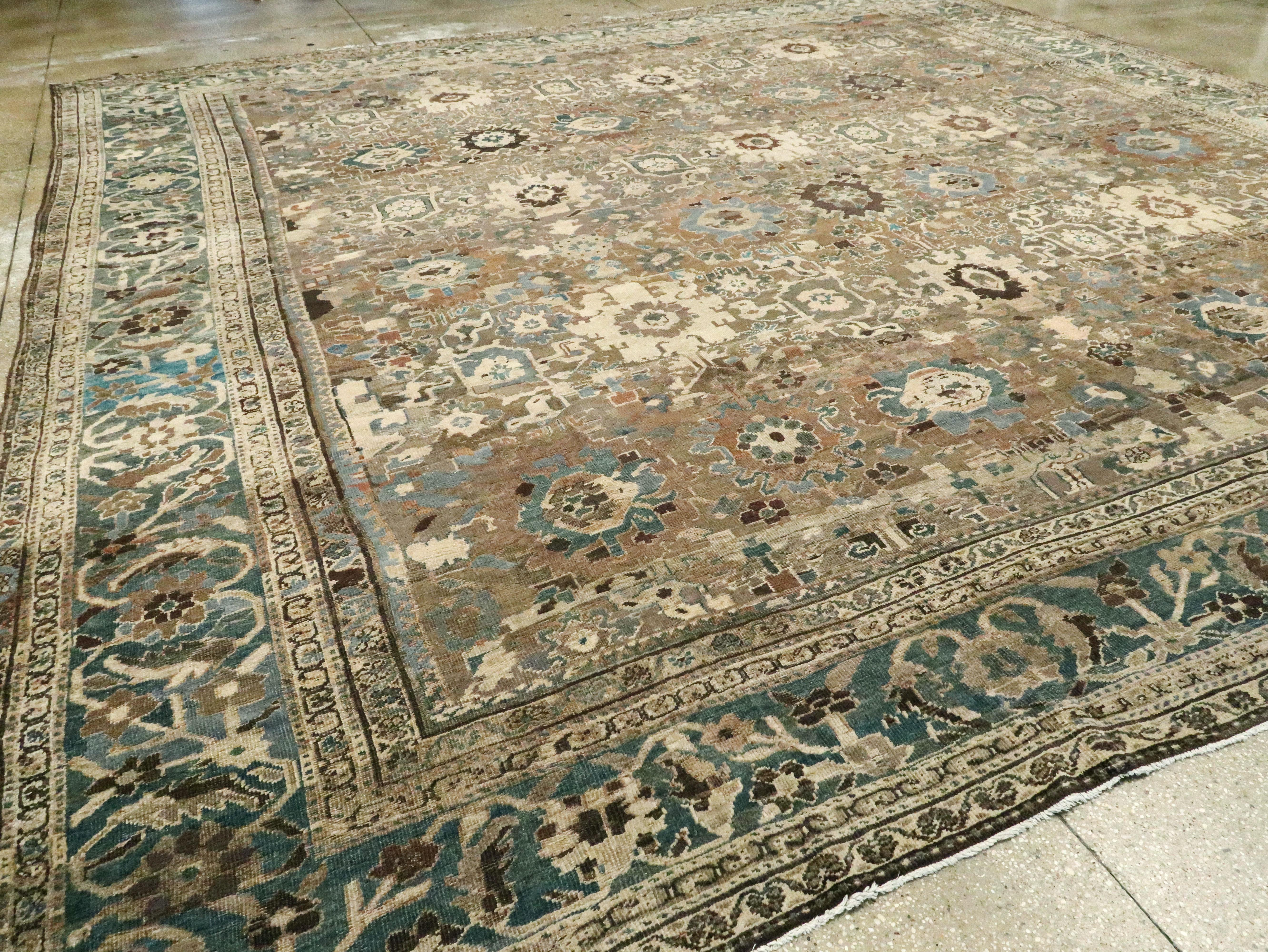 Antique Persian Mahal Carpet 5