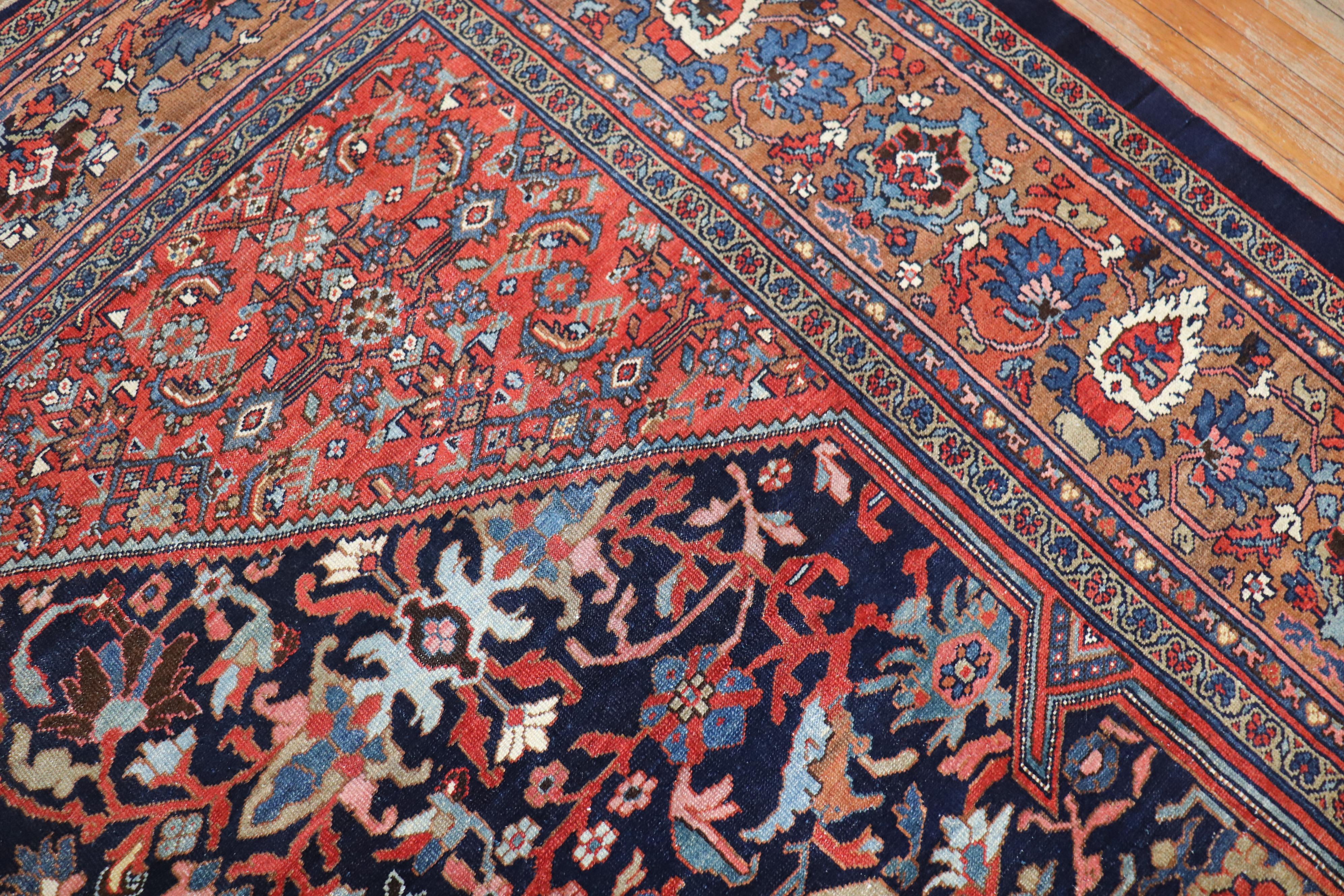 Antique Persian Mahal Carpet For Sale 5