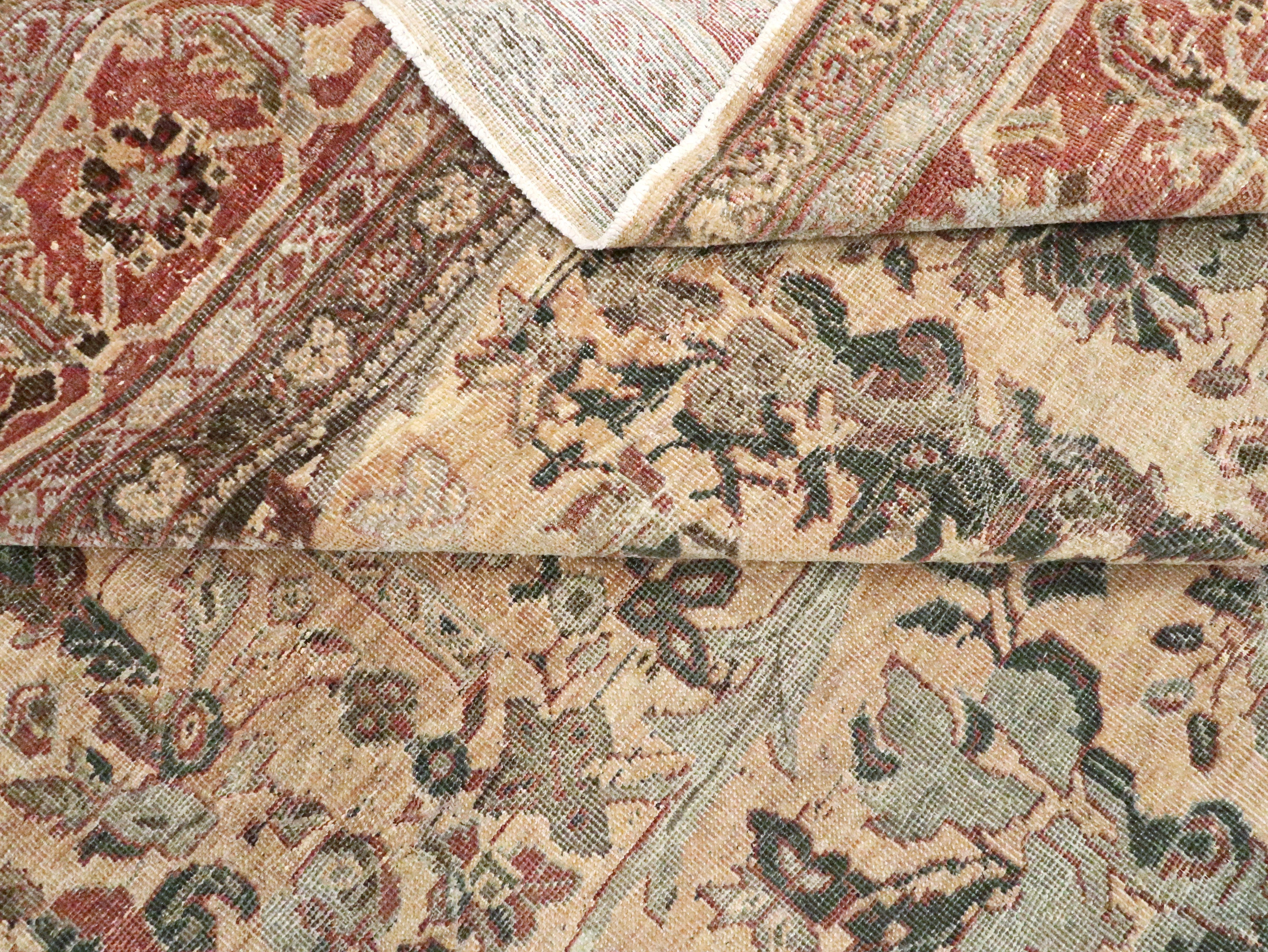 Antique Persian Mahal Carpet For Sale 6