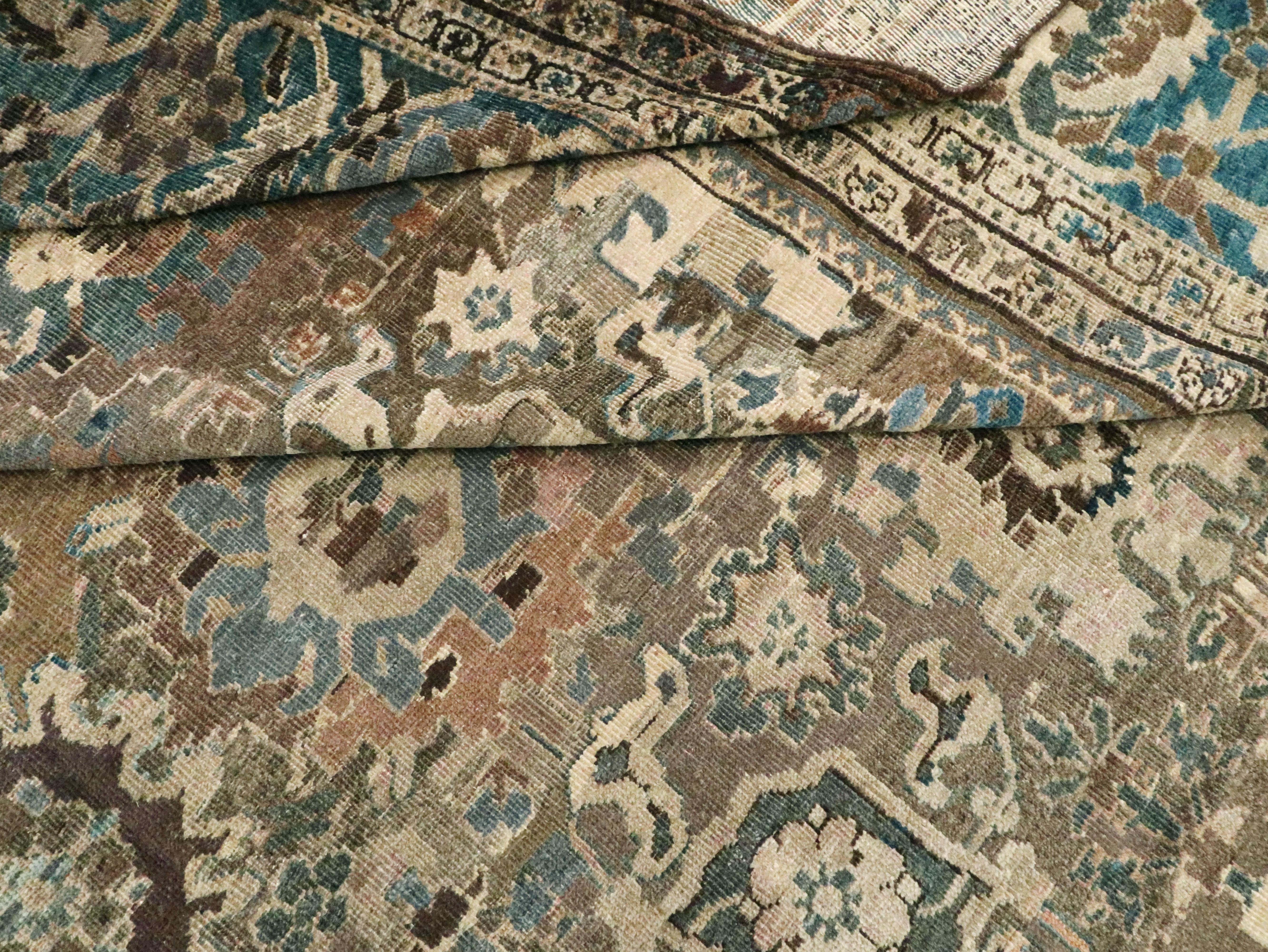 Antique Persian Mahal Carpet 6