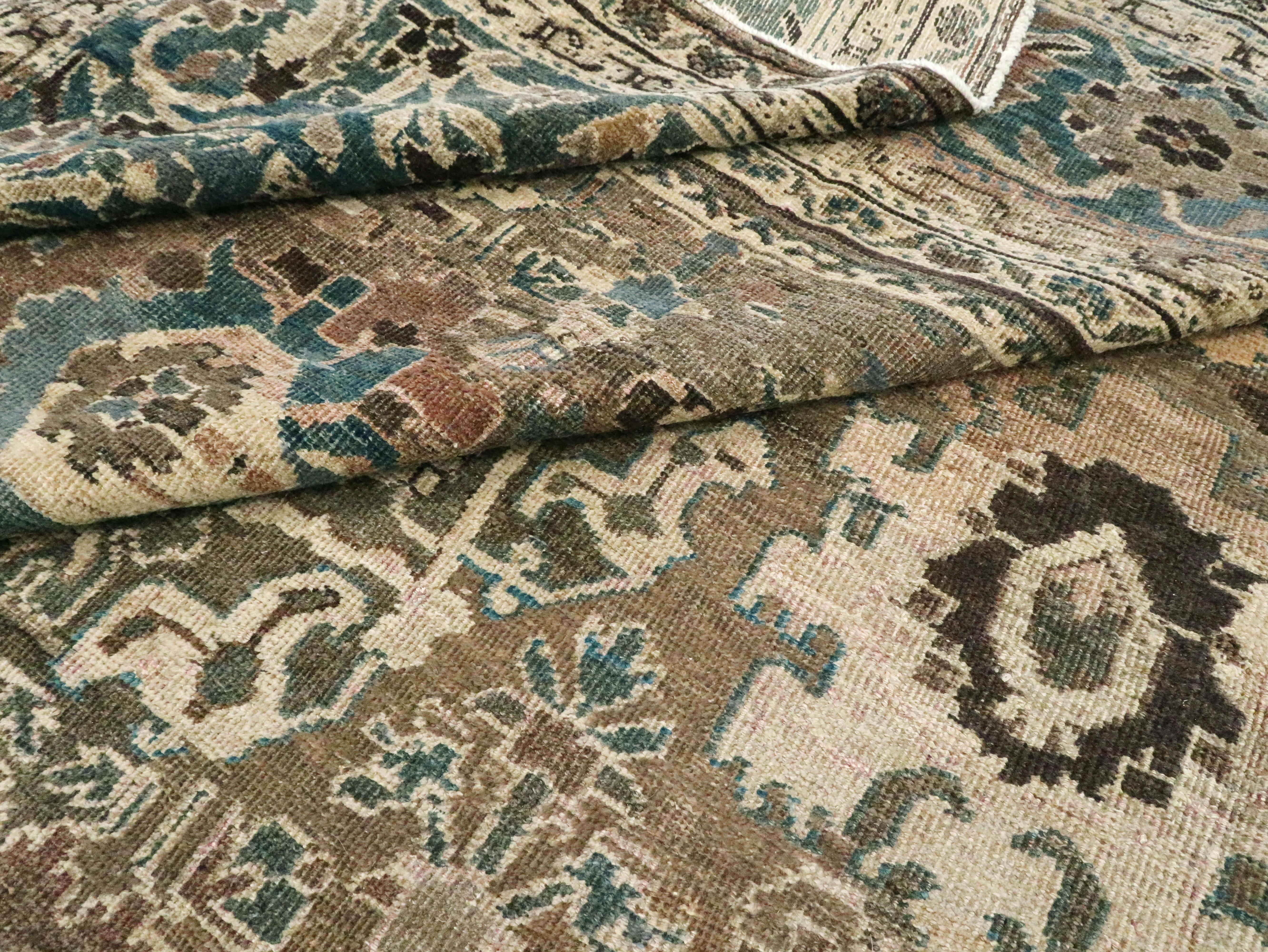 Antique Persian Mahal Carpet 7